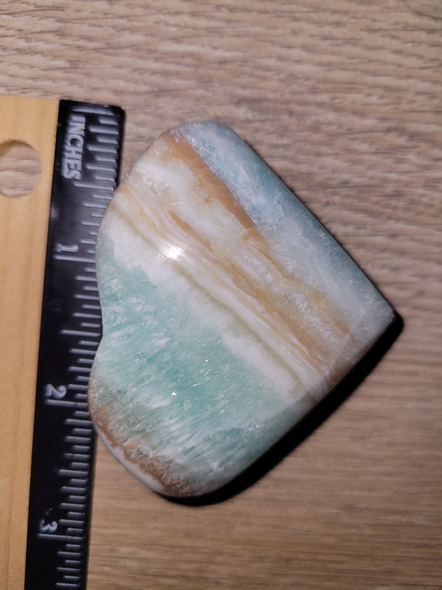 Beautiful Caribbean Calcite Heart Carving | Crystal Collector | Vibrant Beachy Colors with Clam Energy| Birthday or Valentines Day Love Gift