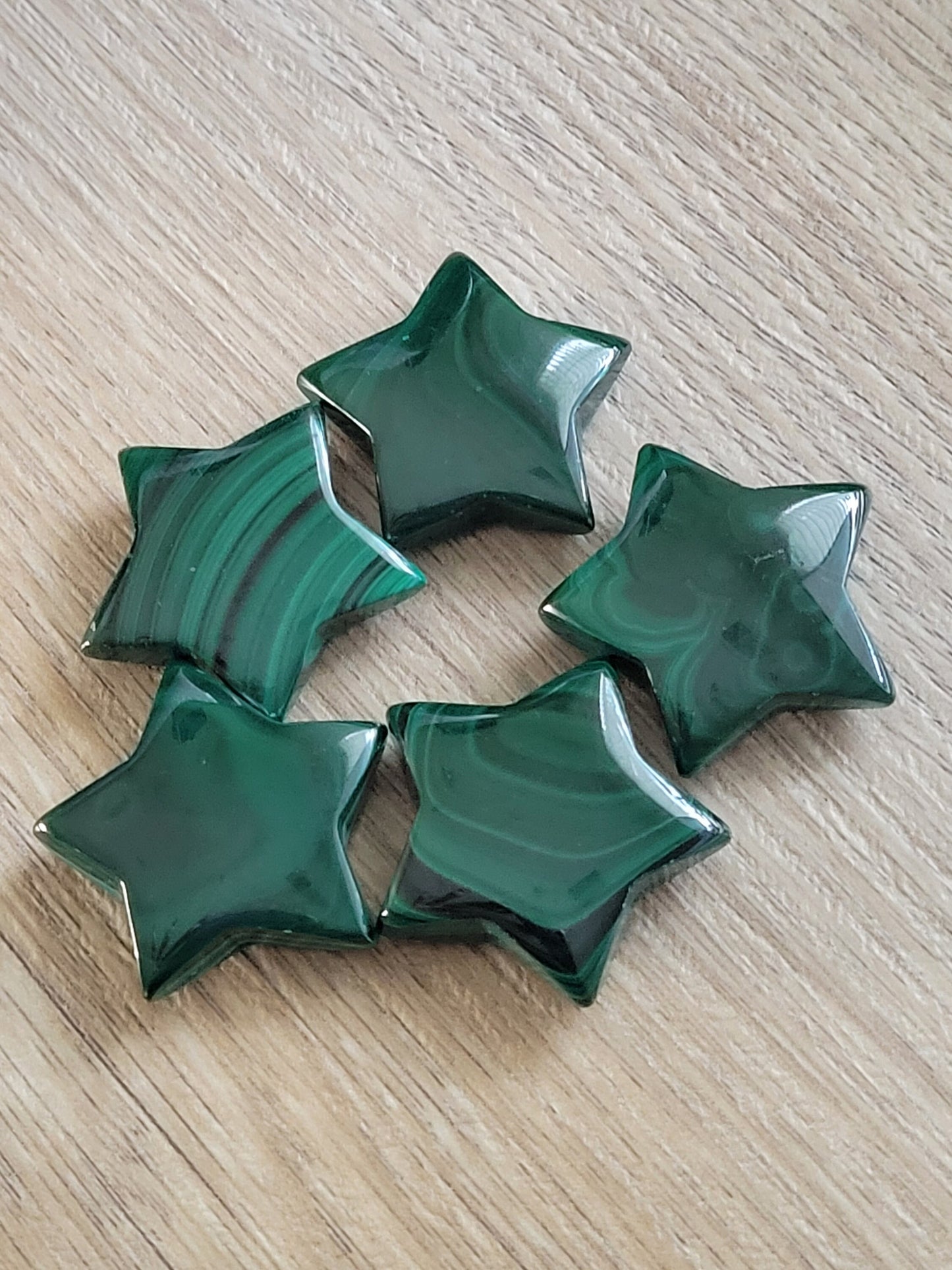 Malachite Star Crystal Carving - Healing Crystal - Home Decor - 14g - Intuitively Picked