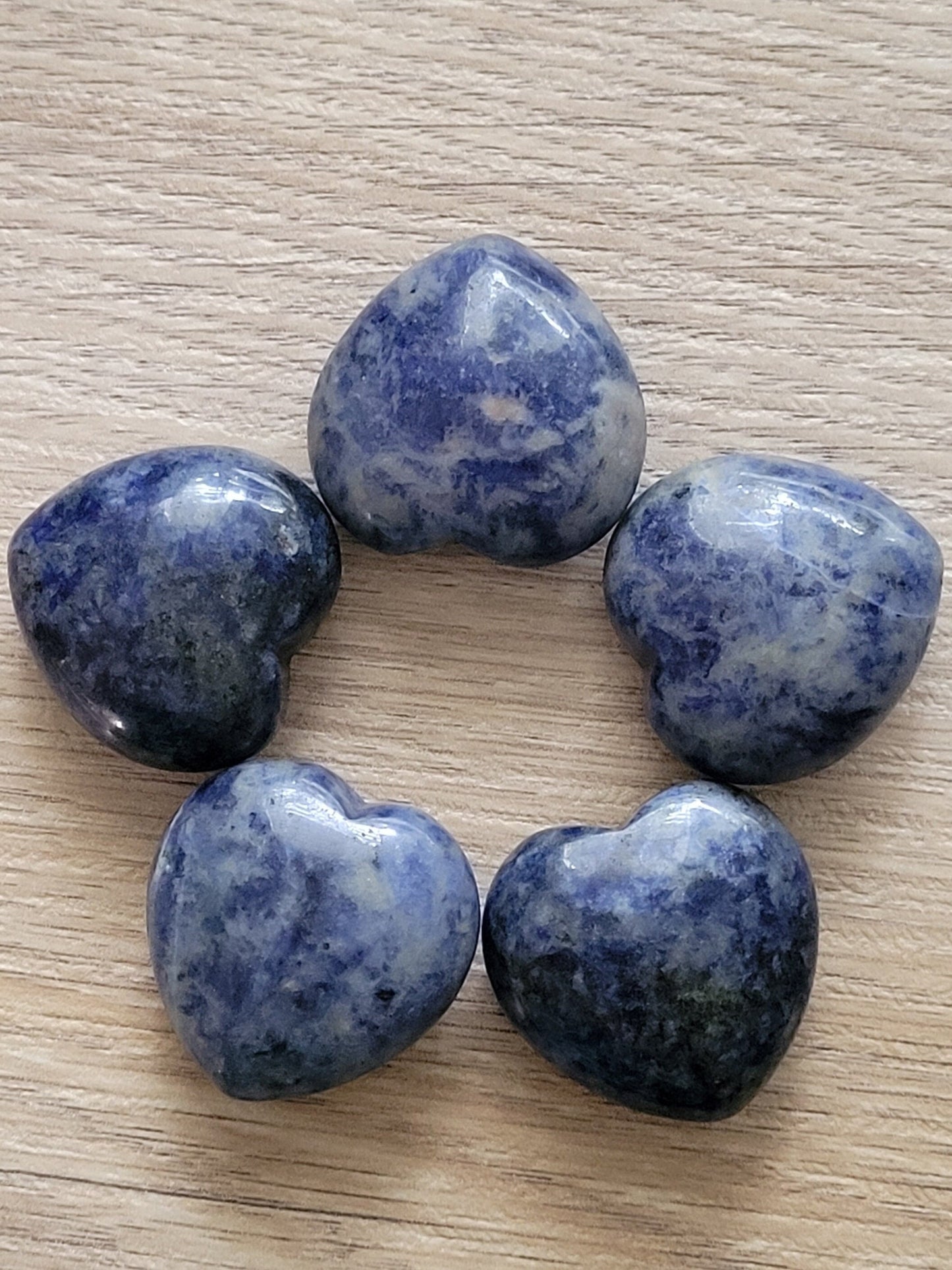 Sodalite Heart Crystal Carving - Healing Crystal - Home Decor - 25g - Intuitively picked