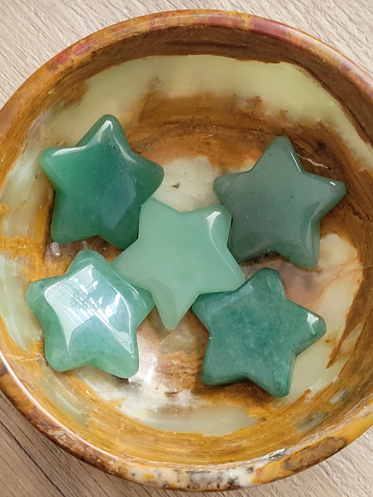 Green Aventurine Star Crystal Carving - Healing Crystal - Home Decor - 14g - Intuitively Picked
