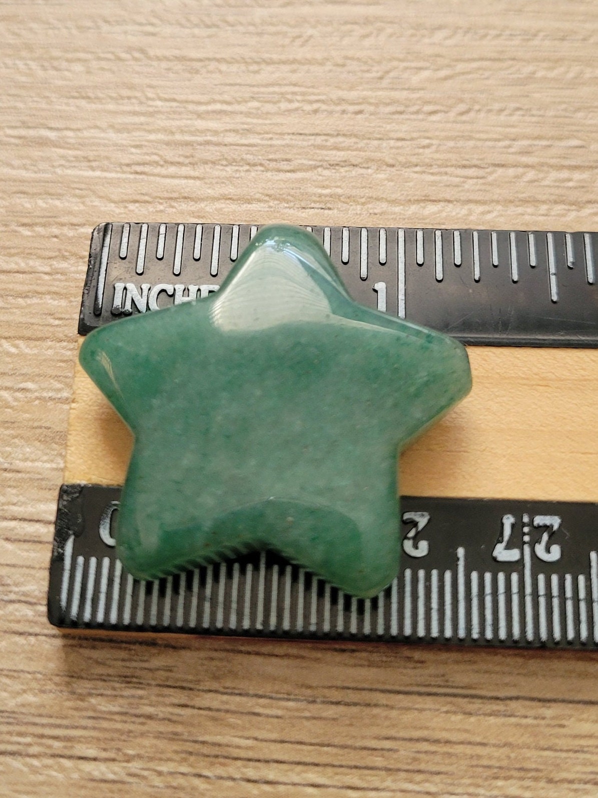 Green Aventurine Star Crystal Carving - Healing Crystal - Home Decor - 14g - Intuitively Picked