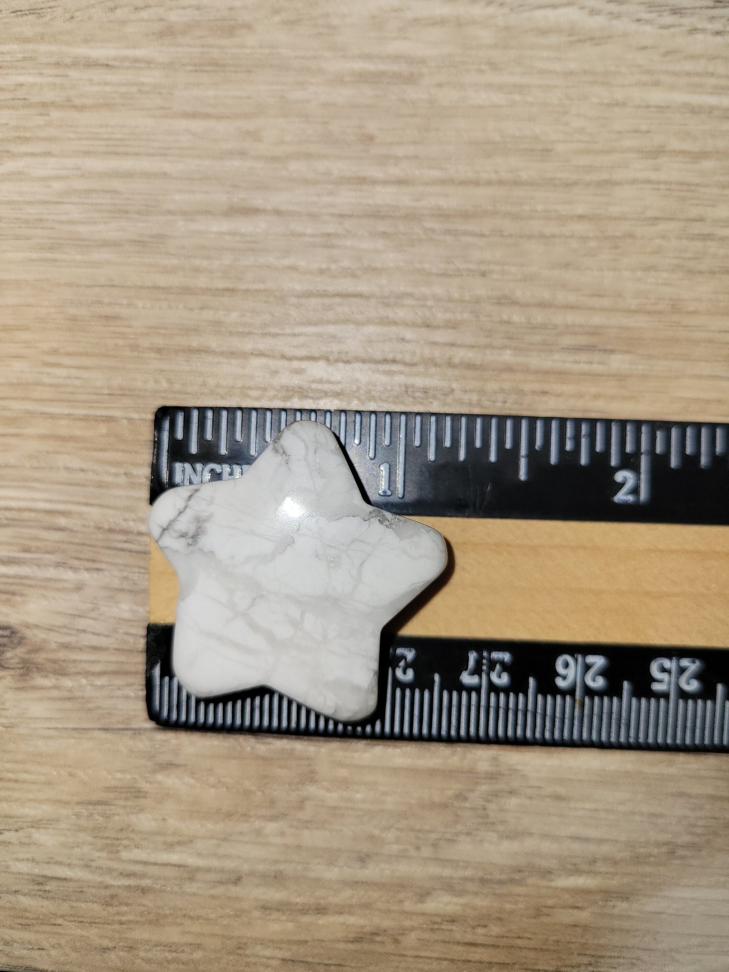 Howlite Star Crystal Carving - Healing Crystal - Home Decor - 14g - Intuitively picked