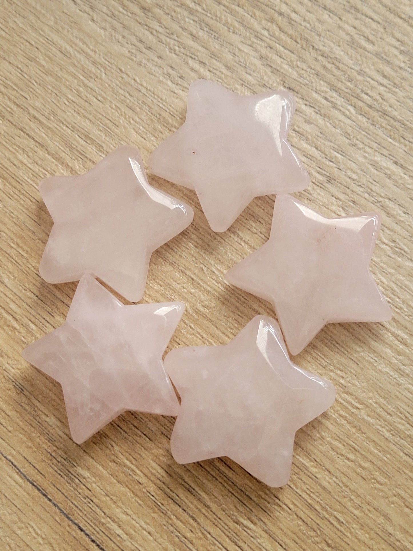 Rose Quartz Star Crystal Carving - Healing Crystal - Home Decor - 14g - Intuitively Picked - Heart Chakra - Love - Birthday Anniversary Gift