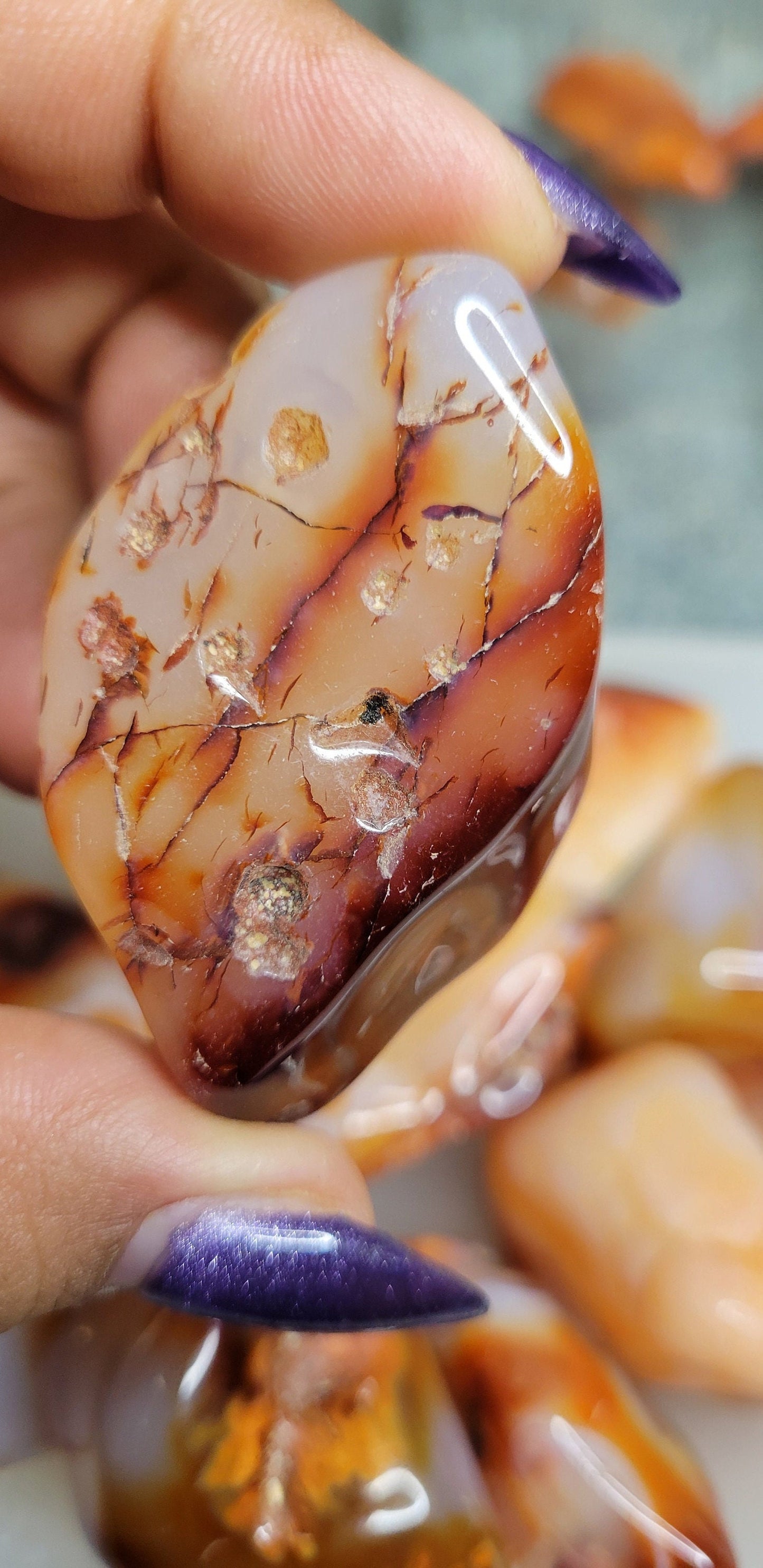 High Quality Carnelian XL Tumbles from Madagascar | Intuitively Picked | Great for meditation | Home Decor | Birthday Christmas Gift Ideas