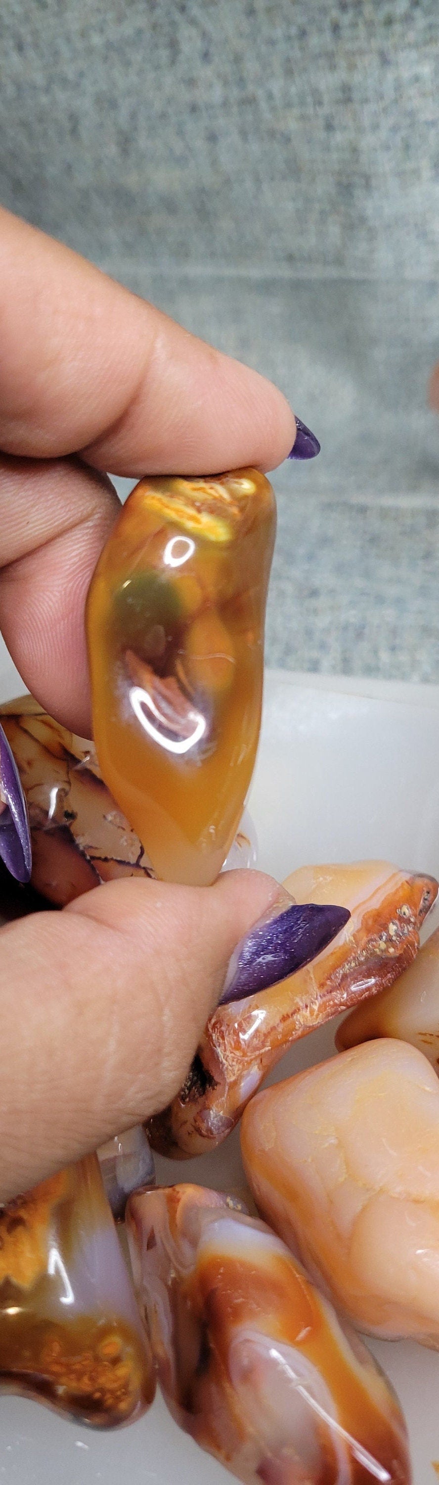 High Quality Carnelian XL Tumbles from Madagascar | Intuitively Picked | Great for meditation | Home Decor | Birthday Christmas Gift Ideas
