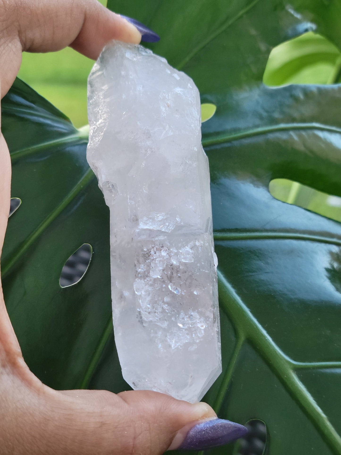 Lemurian Quartz Crystal Double Terminated DT Wand from Arkansas | Crystal Collector | Birthday Christmas Gift Ideas | Home Decor