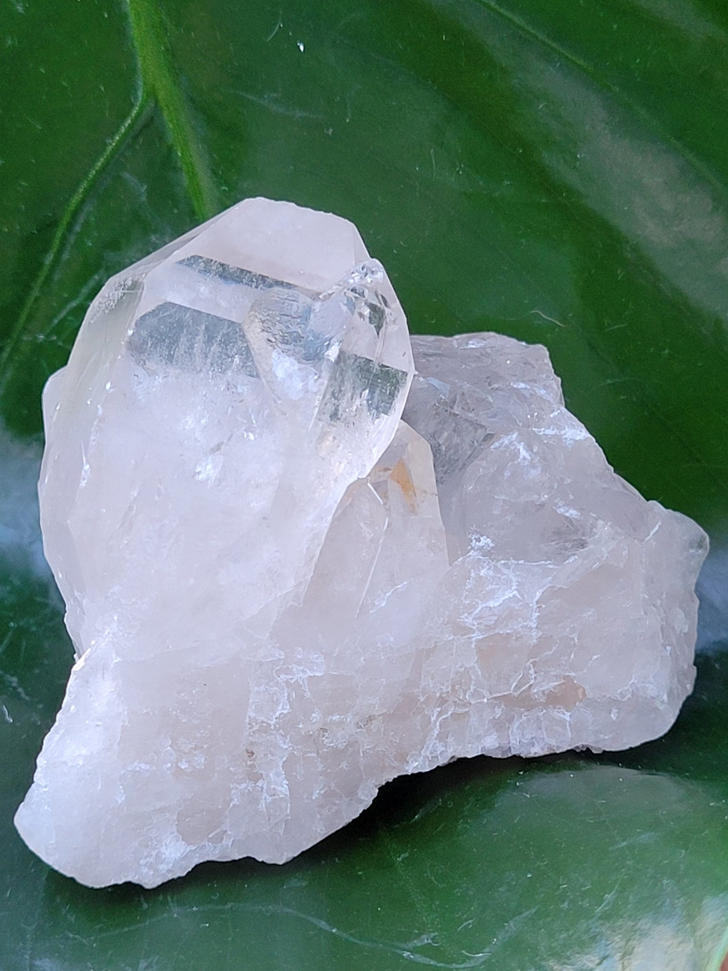 Lemurian Clear Quartz Raw & Natural Crystal Twin Points from Arkansas | Home Decor | Crown Chakra Meditation Tool | Good Energy | Gift