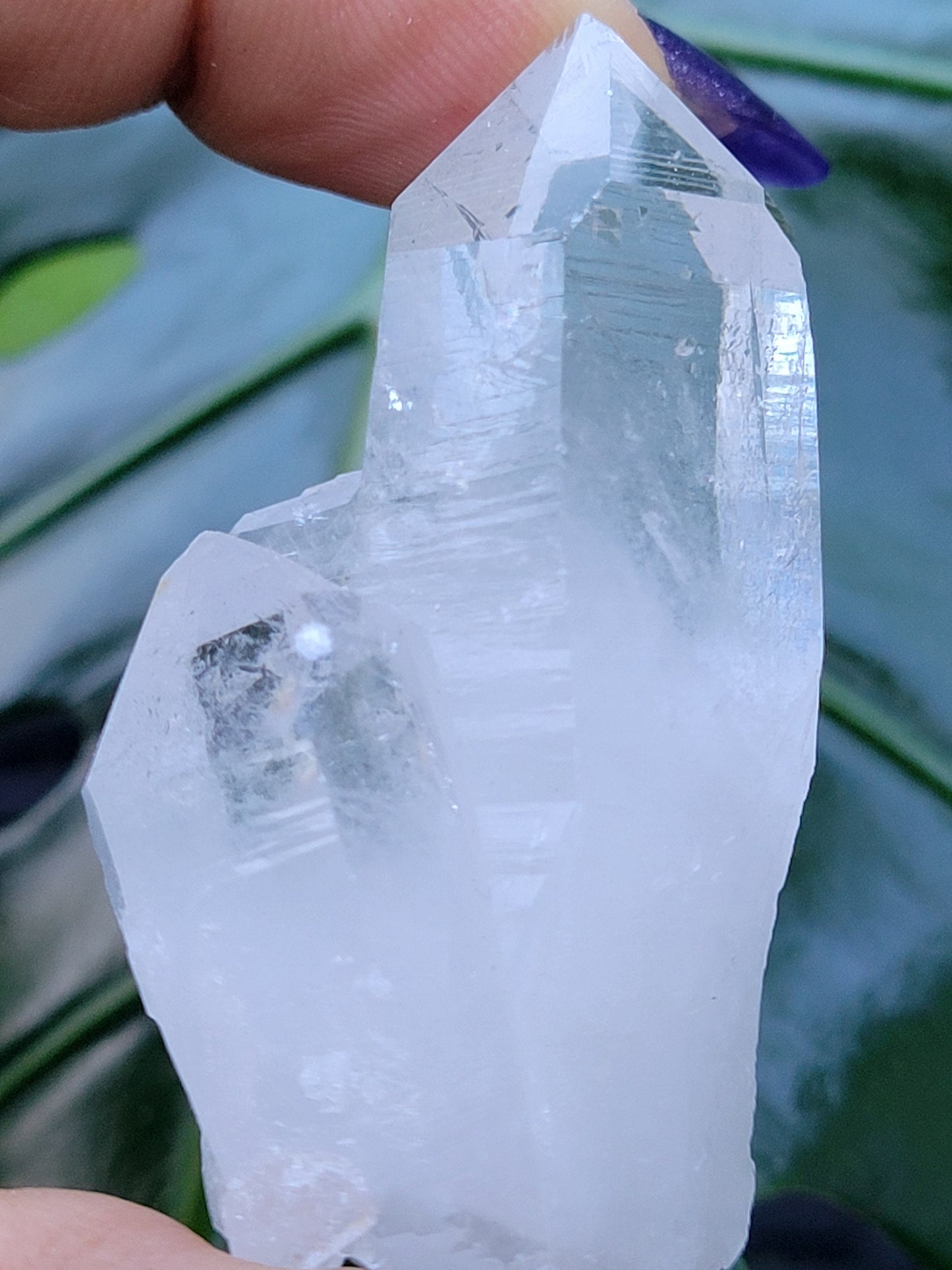 Lemurian Clear Quartz Raw & Natural Crystal Twin Points from Arkansas | Home Decor | Crown Chakra Meditation Tool | Good Energy | Gift