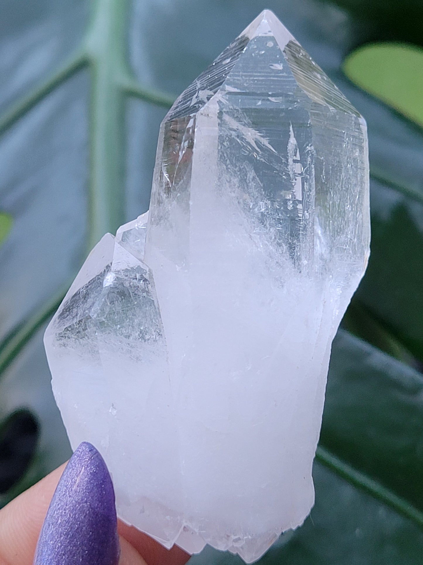 Lemurian Clear Quartz Raw & Natural Crystal Twin Points from Arkansas | Home Decor | Crown Chakra Meditation Tool | Good Energy | Gift