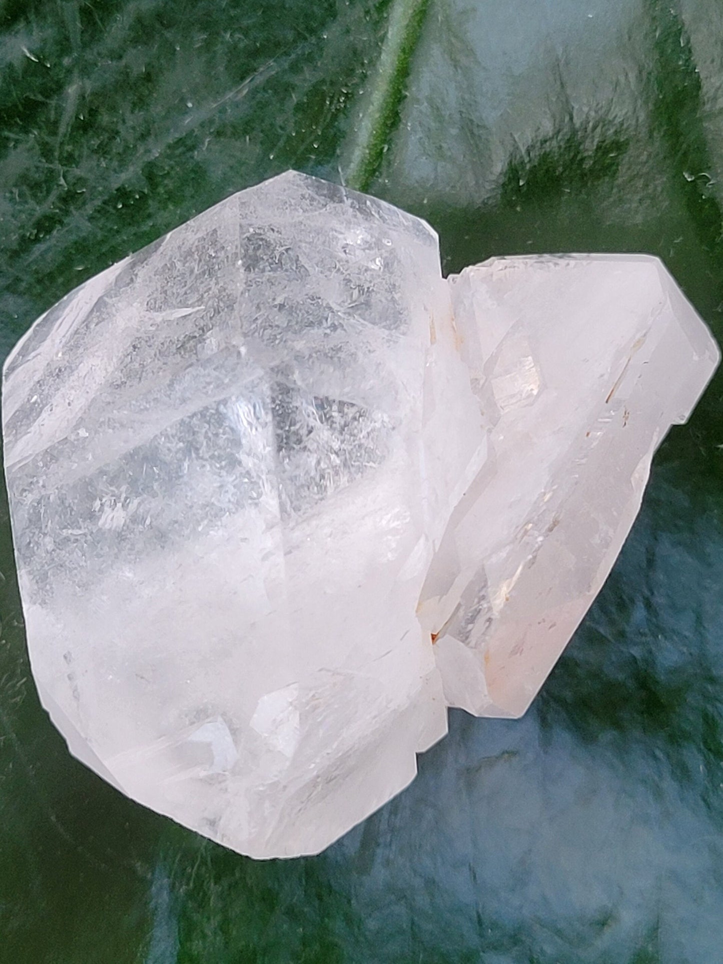 Lemurian Clear Quartz Raw & Natural Crystal Twin Points from Arkansas | Home Decor | Crown Chakra Meditation Tool | Good Energy | Gift