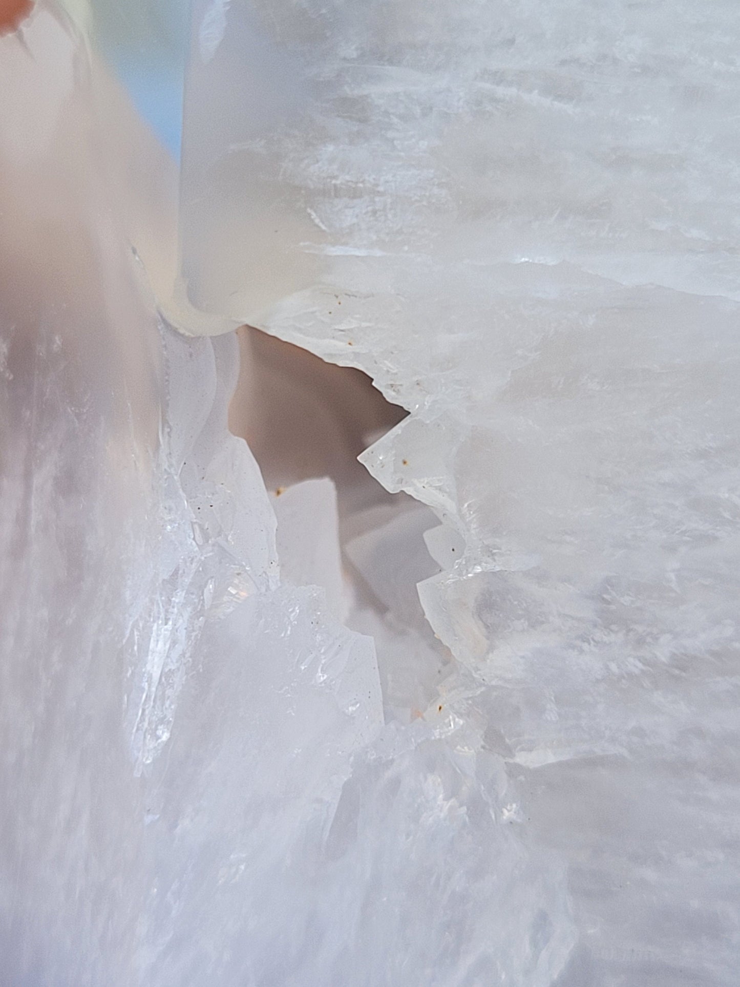 Beautiful Rare Druzy Blue Lace Agate Obelisk / Tower with Banding and Smoky Quartz | Birthday Christmas Gift Idea | Crystal Collectors