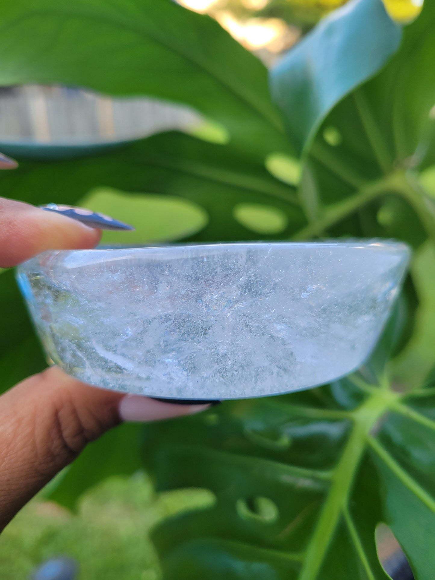 Stunning Clear Quartz Crystal - Moon Bowl Carving - Crystal Collector - Gift - Home Decor