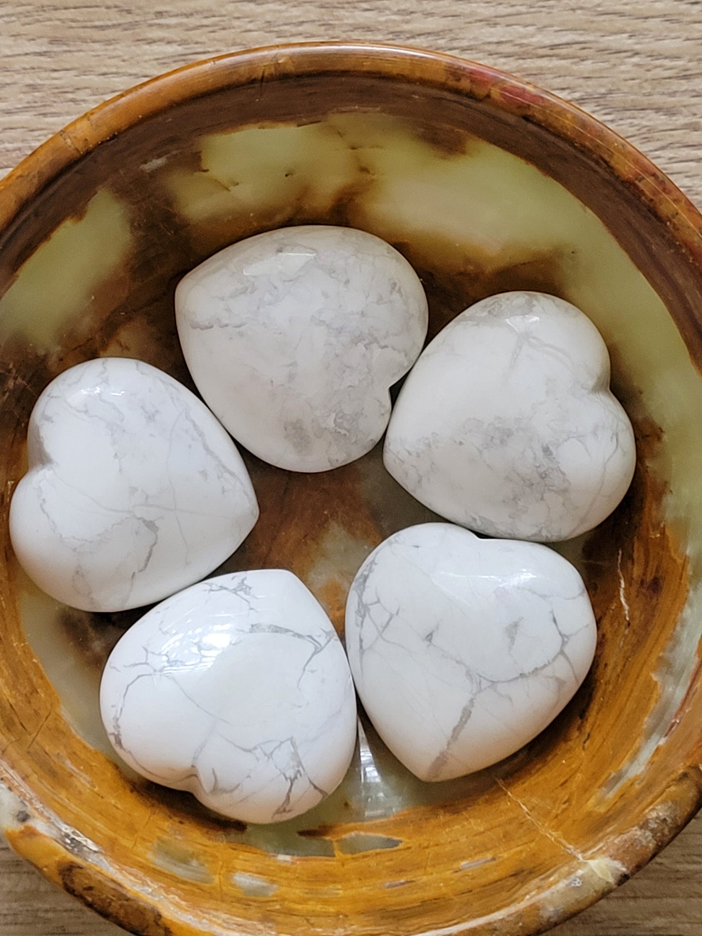 Howlite Heart Crystal Carving |Home Decor | 25g | Intuitively picked | Madeitation Tool | Birthday or Valentines Day Love Gift