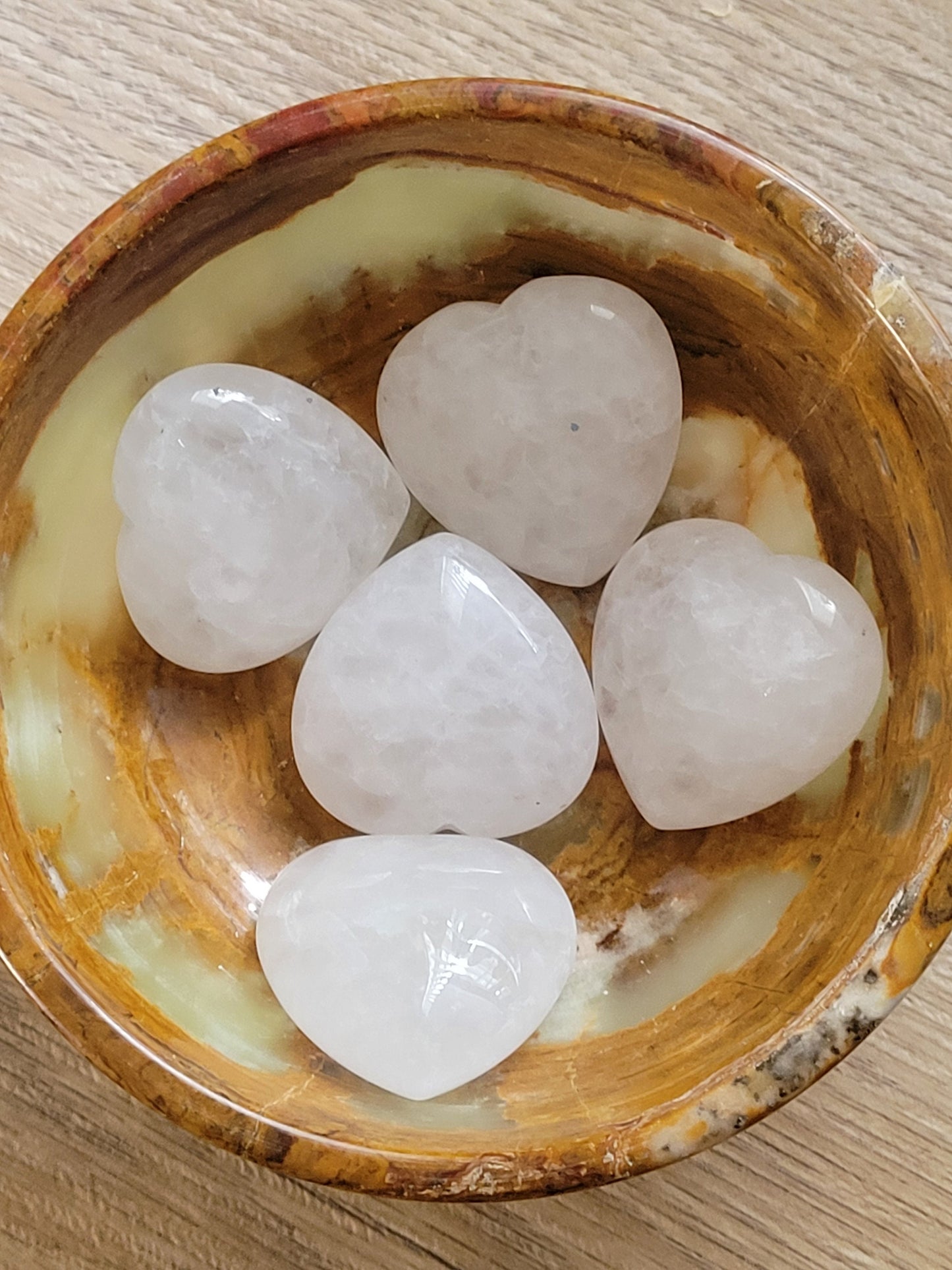 Milky Quartz Heart Crystal Carving | Home Decor | Pocket Purse Wallet | 25g | Intuitively picked | Birthday or Valentines Day Love Gift