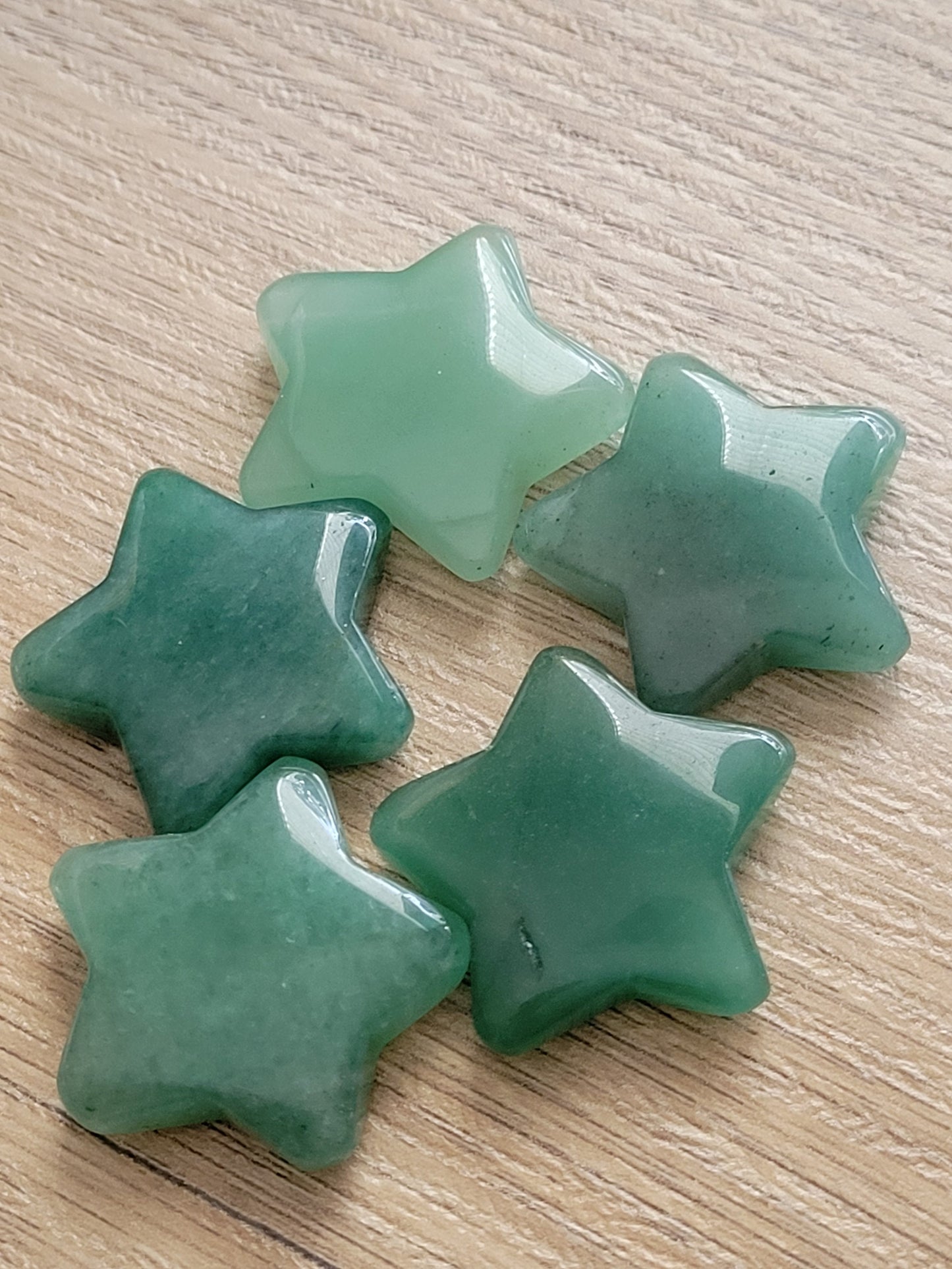 Green Aventurine Star Crystal Carving - Healing Crystal - Home Decor - 14g - Intuitively Picked