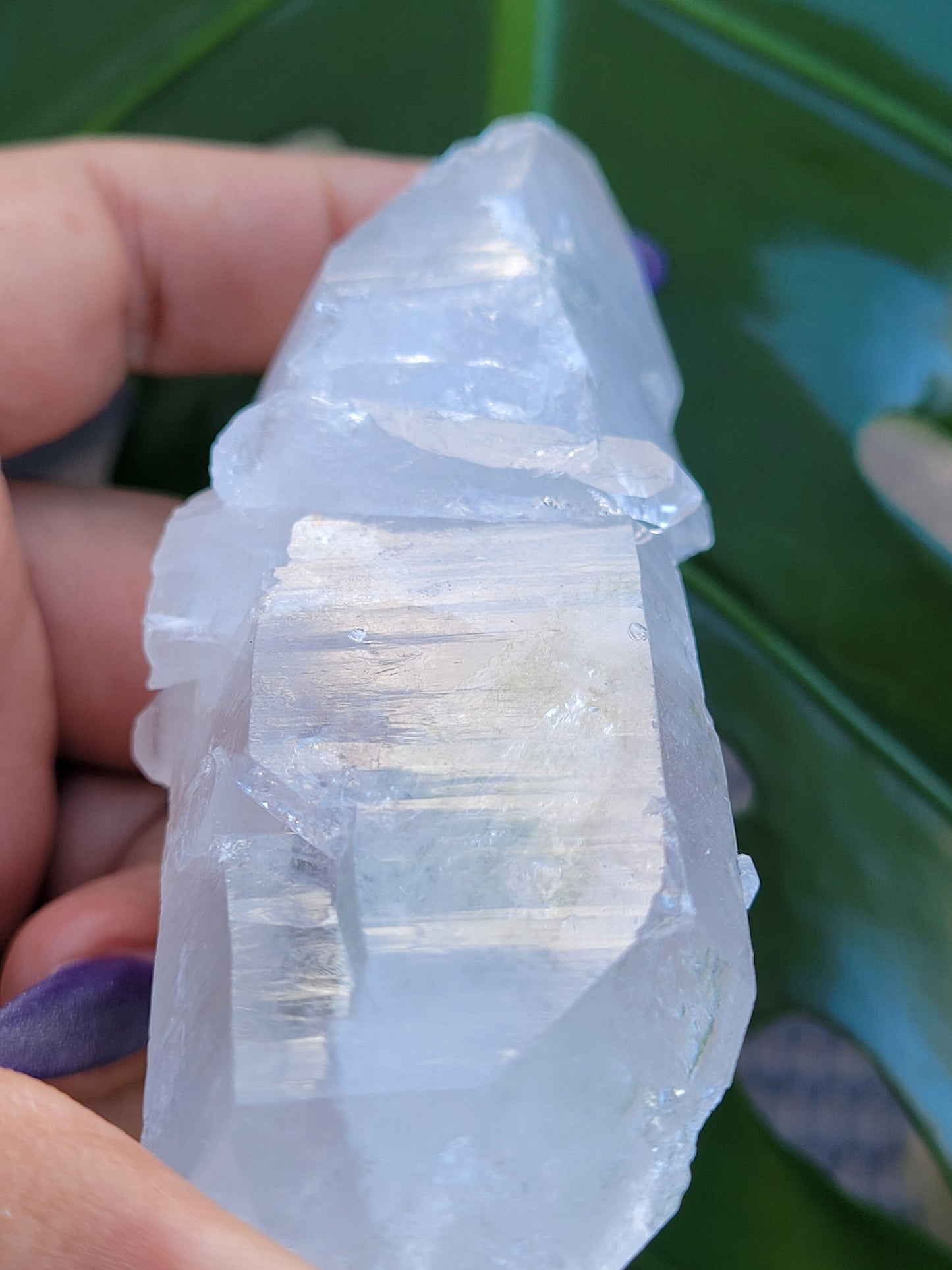 Lemurian Quartz Crystal Double Terminated DT Wand from Arkansas | Crystal Collector | Birthday Christmas Gift Ideas | Home Decor