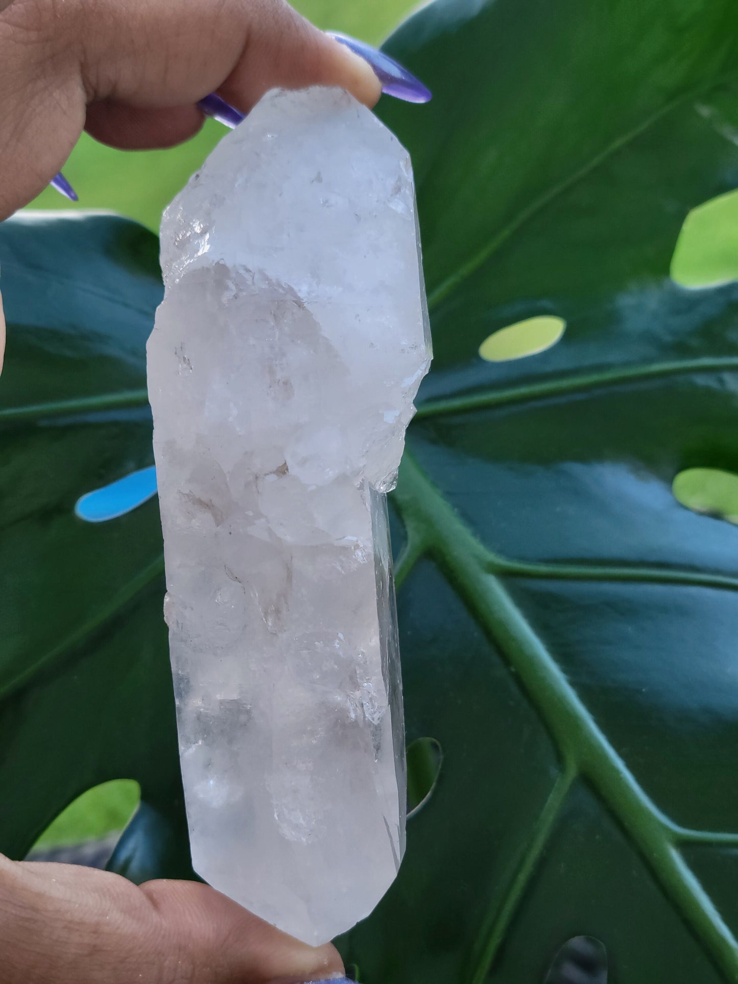 Lemurian Quartz Crystal Double Terminated DT Wand from Arkansas | Crystal Collector | Birthday Christmas Gift Ideas | Home Decor