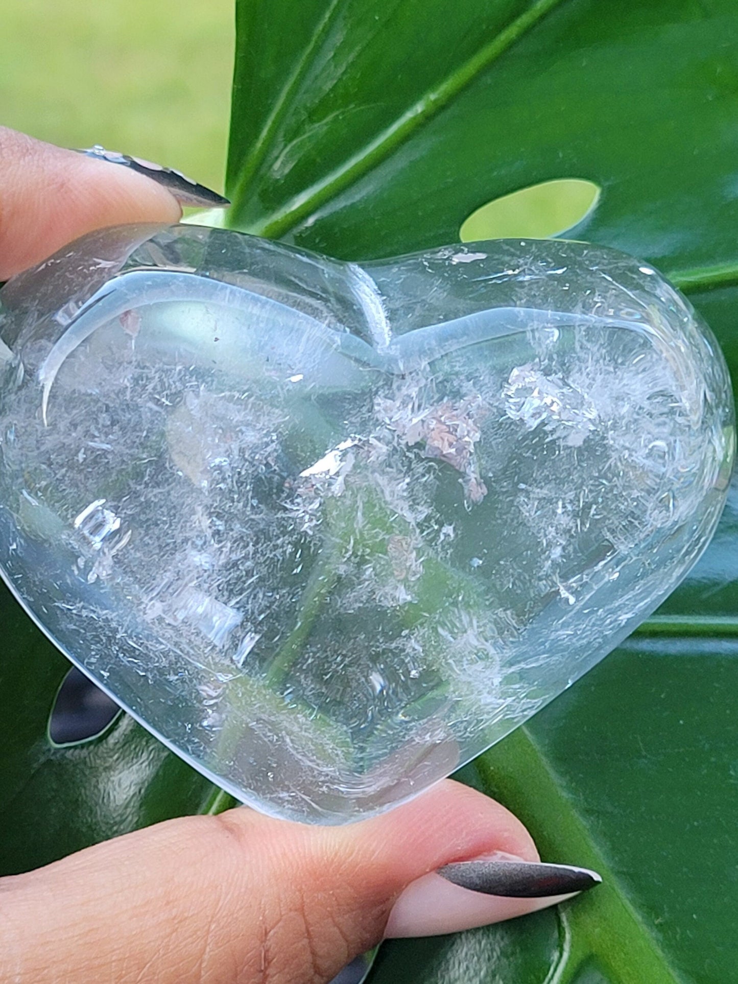 Stunning Clear Quartz Crystal - Heart Bowl Carving - Crystal Collector - Gift - Home Decor