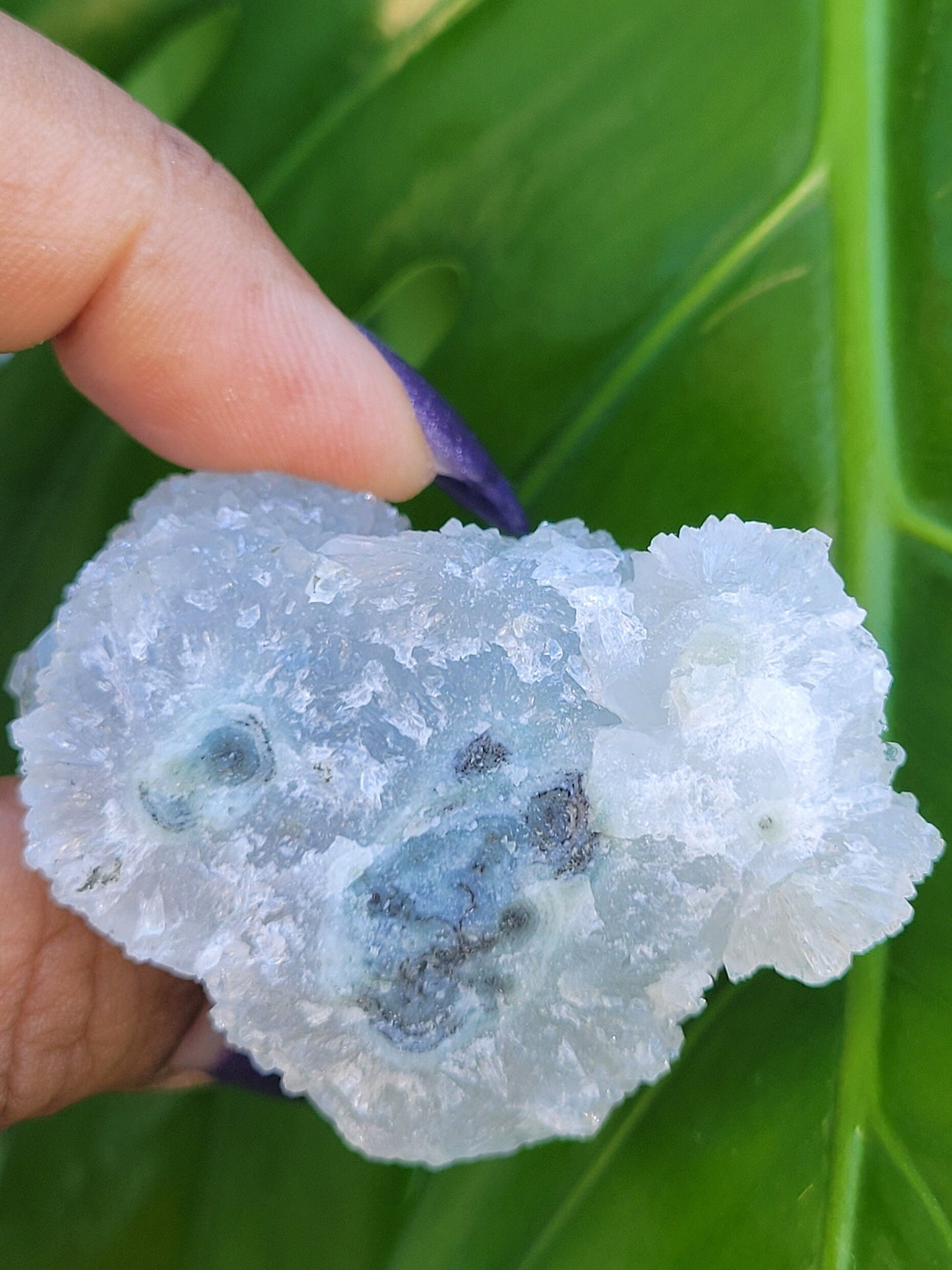 Gorgeous HQ Diamond Apophyllite Stalactite - Blue Chalcedony - India - Crystal Specimen - Crystal Collector - Home Decor - Gift