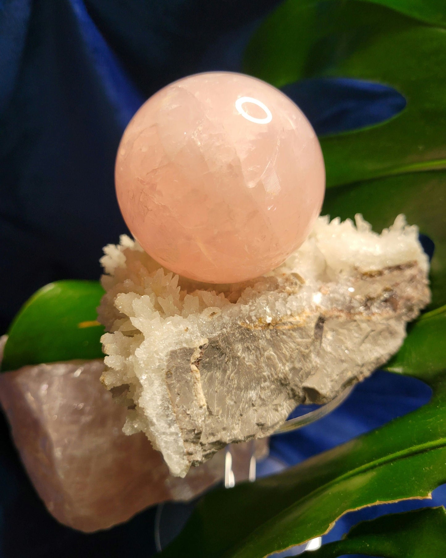 Star Rose Quartz Sphere | High Quality Crystal from Brazil | 52mm | Crystal Collector | Heart Chakra | Birthday or Valentines Day Love Gift