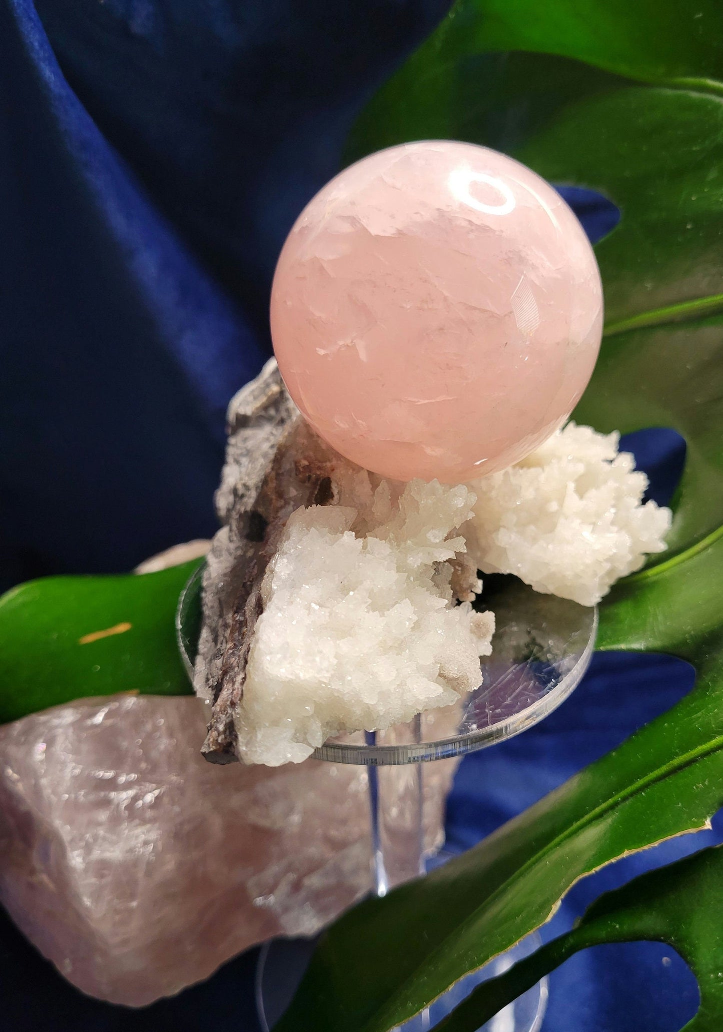 Star Rose Quartz Sphere | High Quality Crystal from Brazil | 52mm | Crystal Collector | Heart Chakra | Birthday or Valentines Day Love Gift