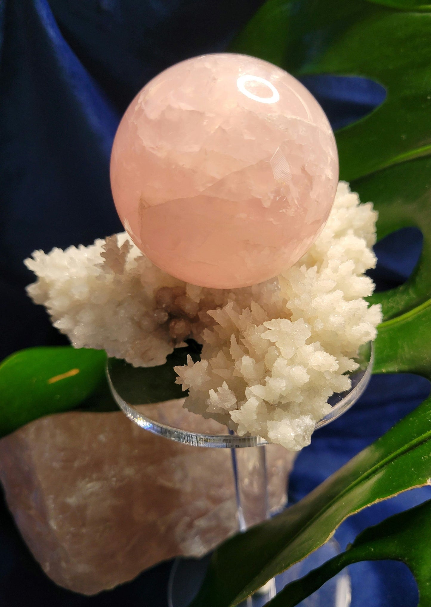 Star Rose Quartz Sphere | High Quality Crystal from Brazil | 52mm | Crystal Collector | Heart Chakra | Birthday or Valentines Day Love Gift