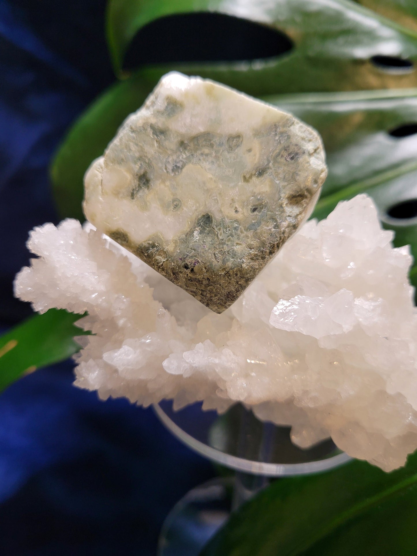 Gorgeous Larimar Crystal Slab - Dominican Republic - Blue - White - Ocean - Crystal Collector - Home Decor - Anniversary - Birthday - Gift