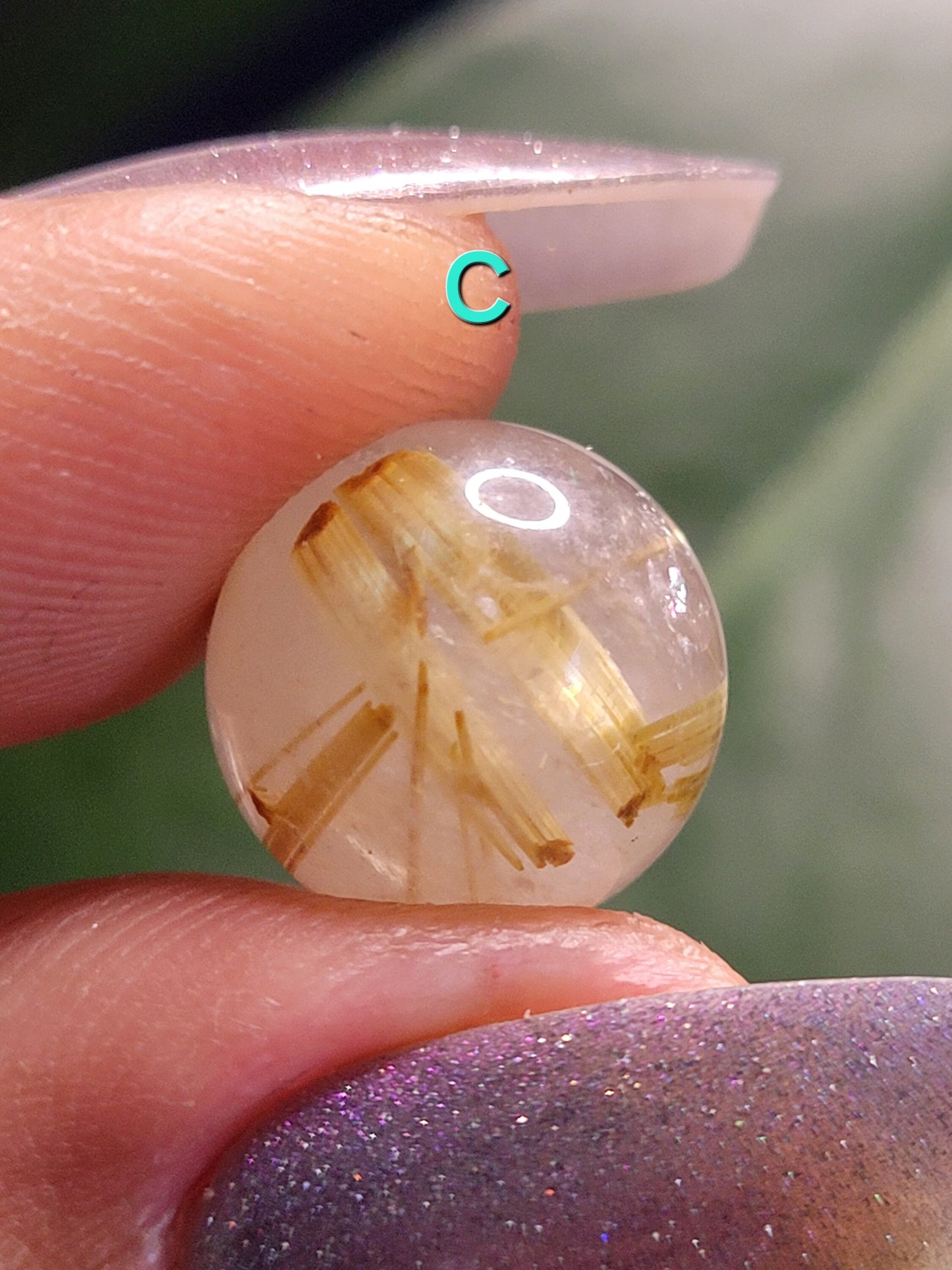 Golden Rutile Quartz Mini Spheres from Brazil - Gold - Clear - White - Birthday - Anniversary - Accessories - Love - Gift