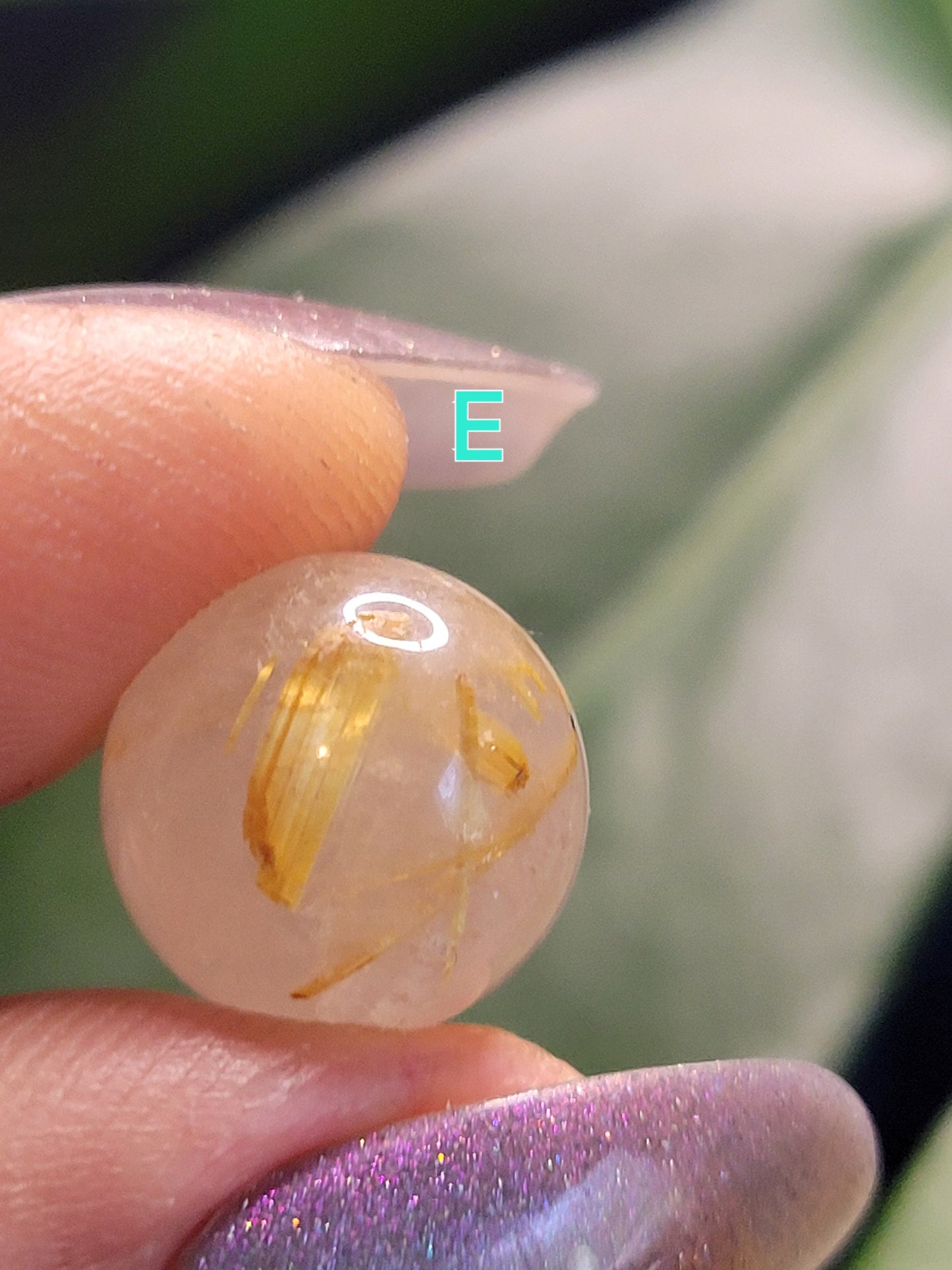 Golden Rutile Quartz Mini Spheres from Brazil - Gold - Clear - White - Birthday - Anniversary - Accessories - Love - Gift