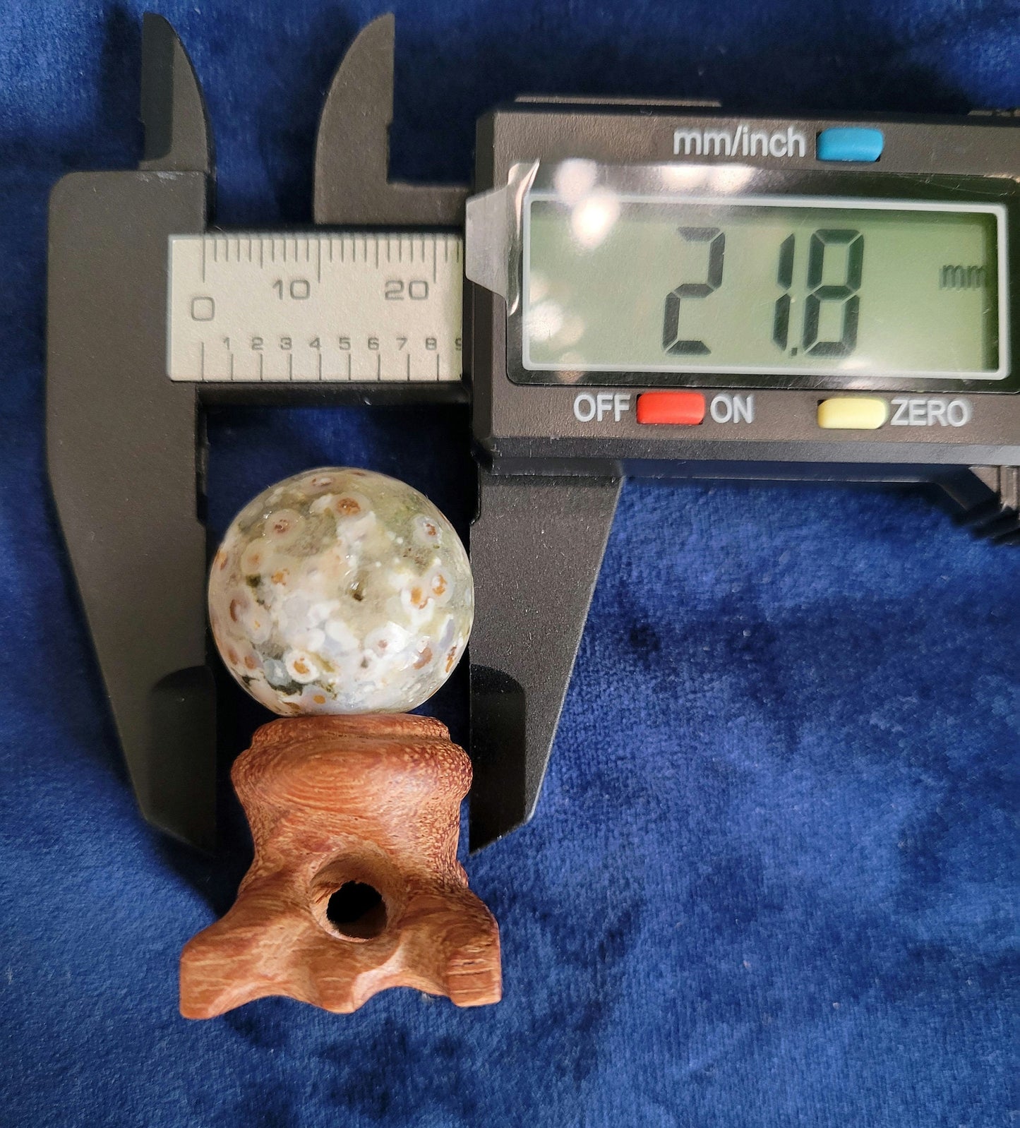 Orbicular Ocean Jasper 6th Vein Small Spheres from Madagascar - 21mm - Birthday - Anniversary - Accessories - Love - Gift