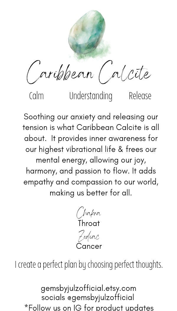 Beautiful Caribbean Calcite Heart Carving | Crystal Collector | Vibrant Beachy Colors with Clam Energy |Birthday Christmas Love Gift Ideas