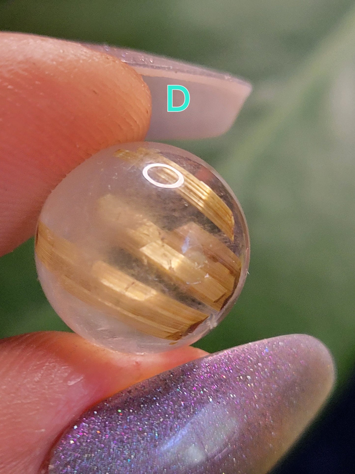 Golden Rutile Quartz Mini Spheres from Brazil - Gold - Clear - White - Birthday - Anniversary - Accessories - Love - Gift