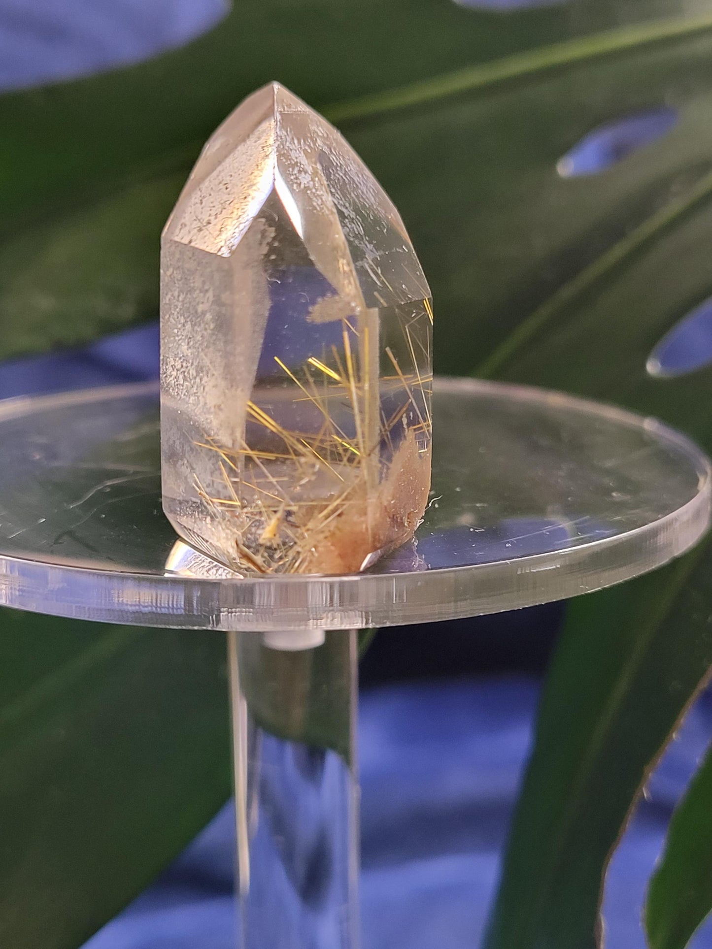 AAA Grade Stunning Rutilated Clear Quartz from Brazil | Lodolite & Gold Rutile Inclusions | Collectors Piece | Gift Ideas | All Chakras