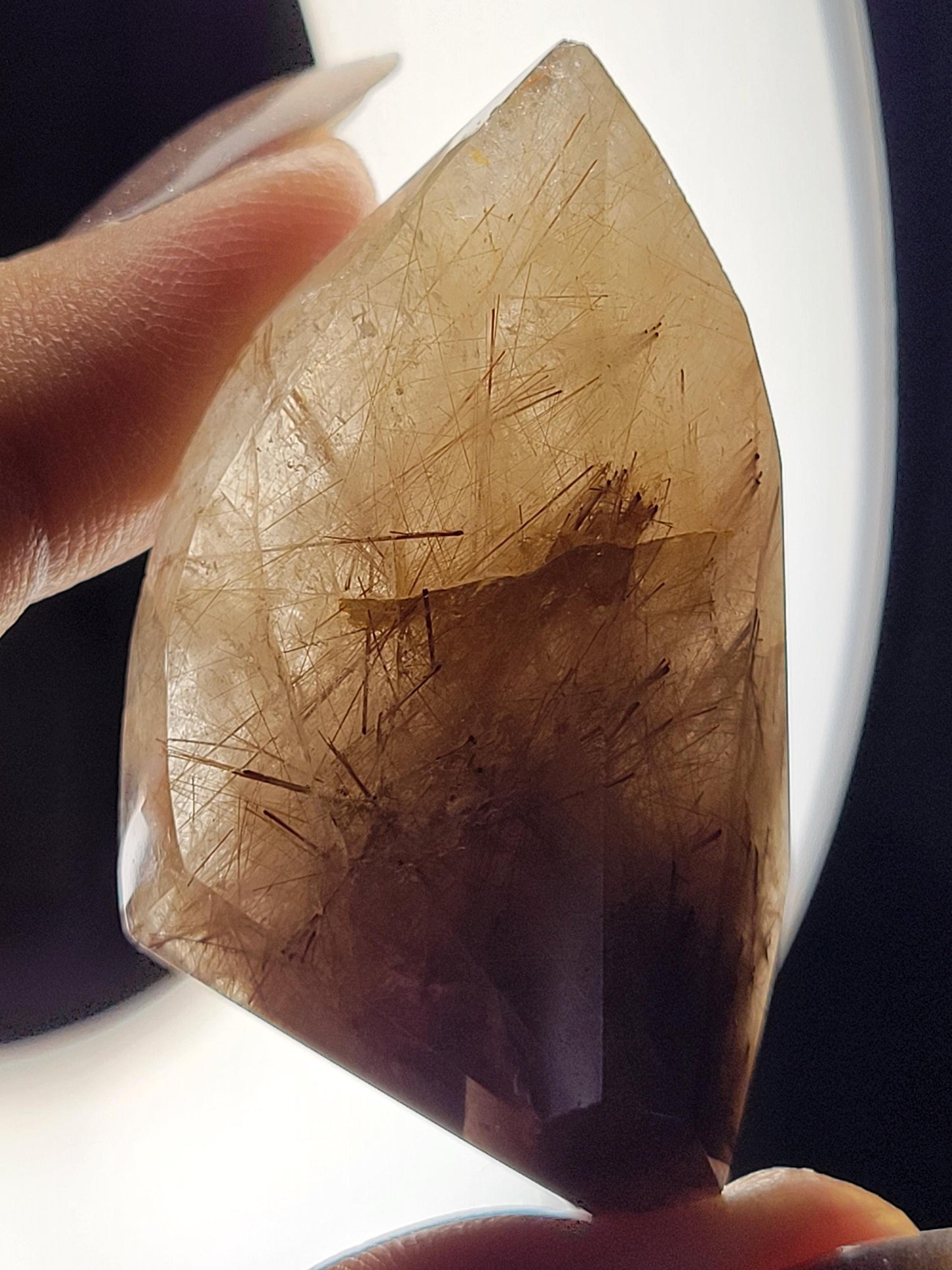AAA Grade Stunning Rutilated Quartz Freeform Crystal from Brazil - Collectors Piece - Gold Rutile - Home Decor - Gift - 40 grams