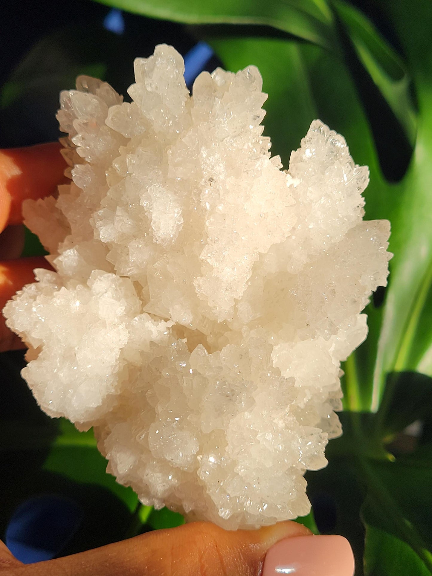 Beautiful White Aragonite, Cave Calcite Specimen from Mexico - Natural Gemstone Cluster - Home Decor - Gift - 294 grams