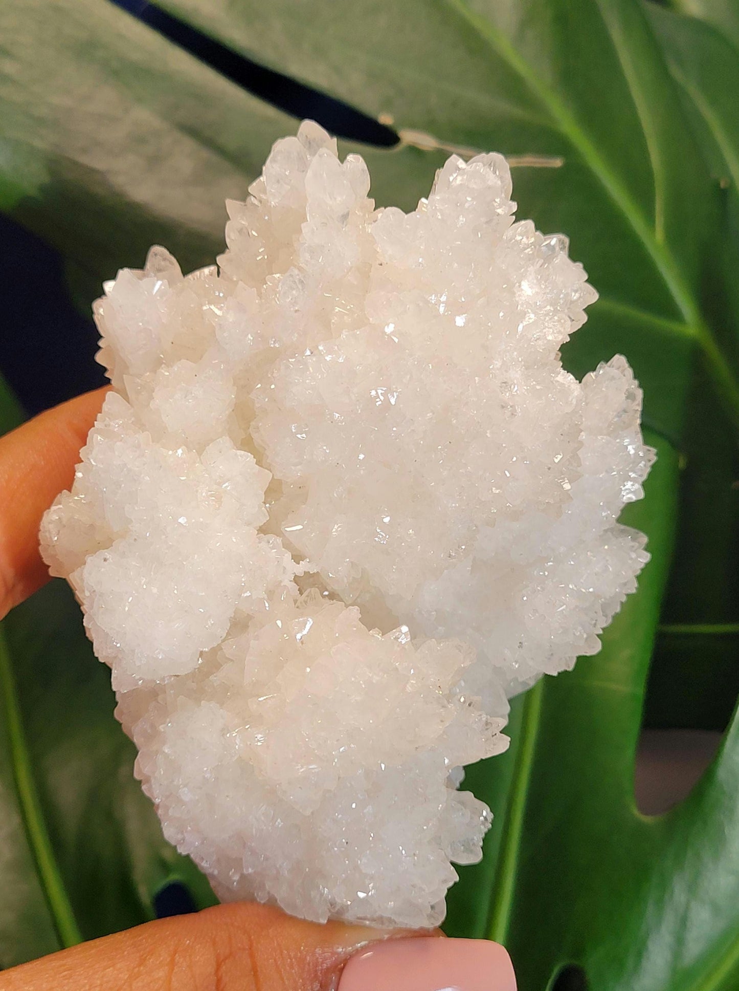 Beautiful White Aragonite, Cave Calcite Specimen from Mexico - Natural Gemstone Cluster - Home Decor - Gift - 294 grams