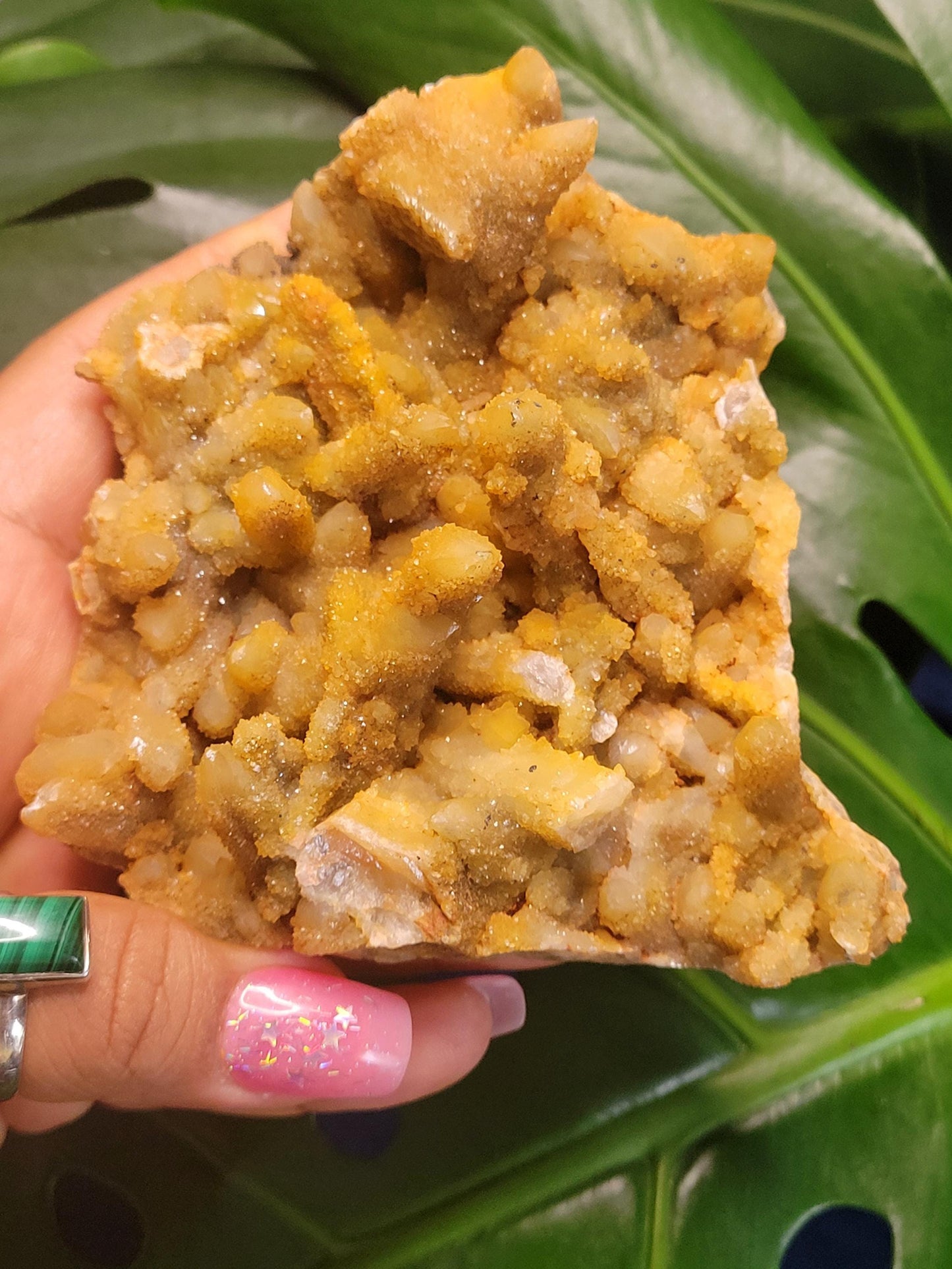 Limonite Golden Quartz Cluster from South Africa | Stunning, Rare and Uncommon | Spirit Fairy Quartz | Meditation | Gift Ideas | Gold | 350g