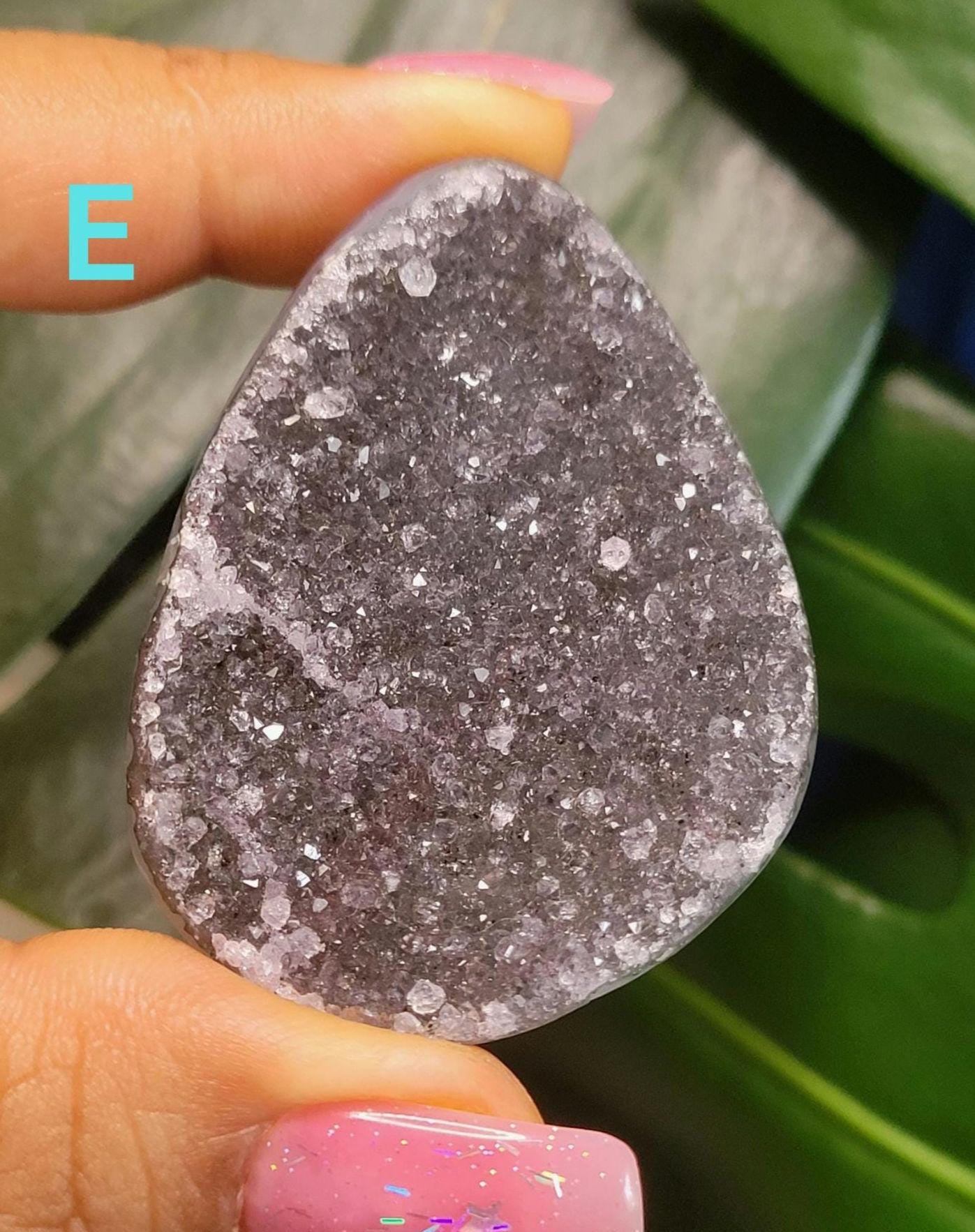 High Quality Galaxy Amethyst Shells with polished backs from Uruguay - Home Decor - Crystal Collector - Gift Ideas - Your Pick