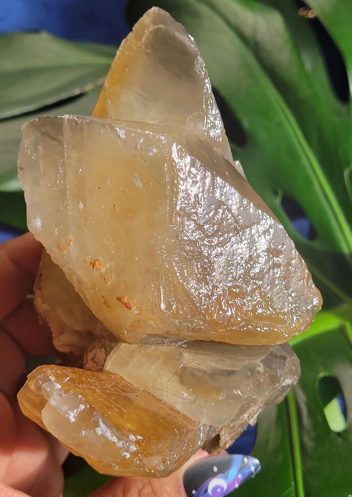 Dogtooth Calcite | Stunning Raw Specimen | Crystal Collectors | Home Decor | Gift | Gold & Gray | Solar Plexus Chakra | 737g / 1.6lbs