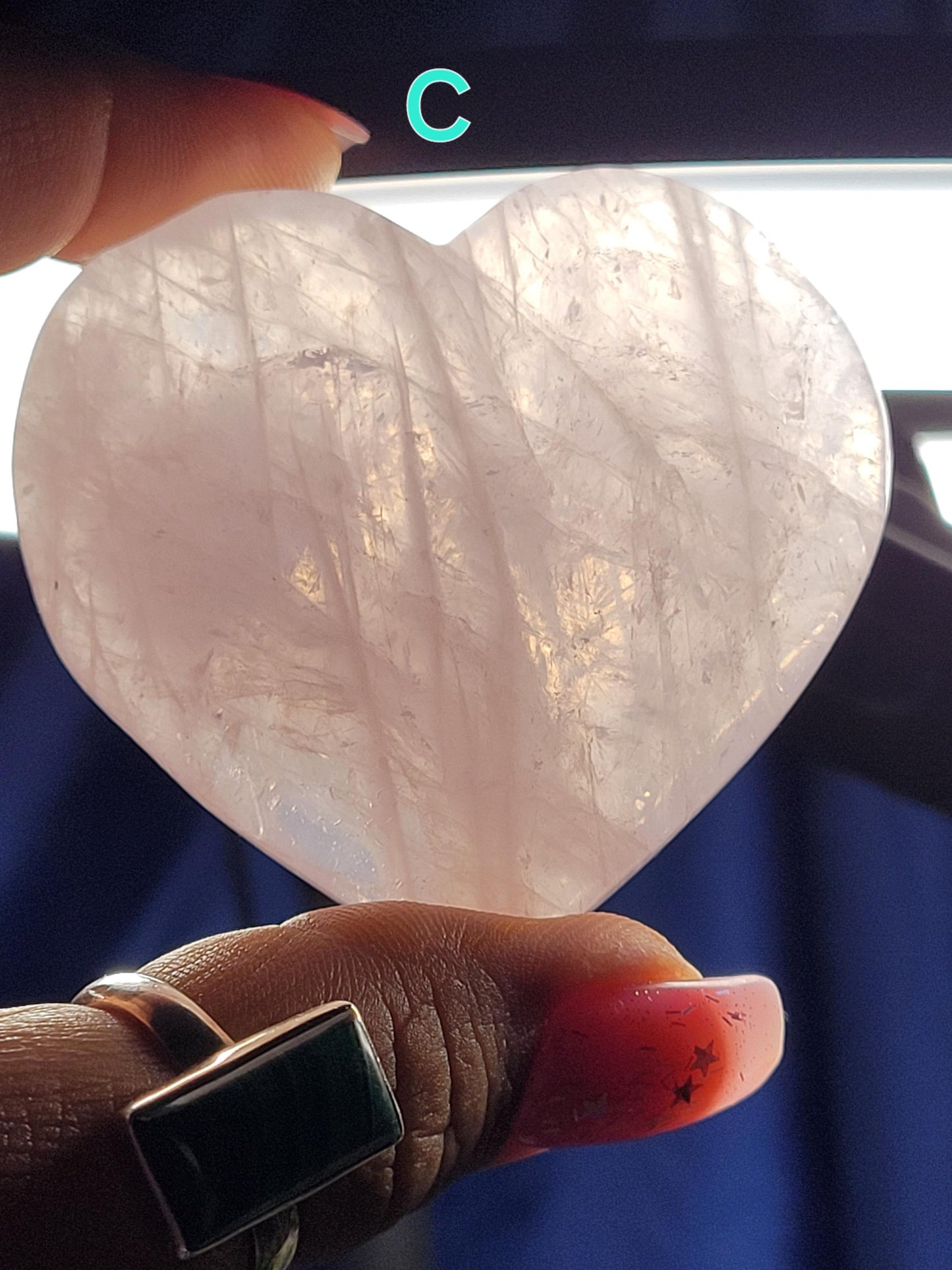 Rose Quartz Heart Carvings | Pink Crystal of Love | Heart Chakra | Meditation Tool | Home Decor | Birthday or Valentines Day Love Gift