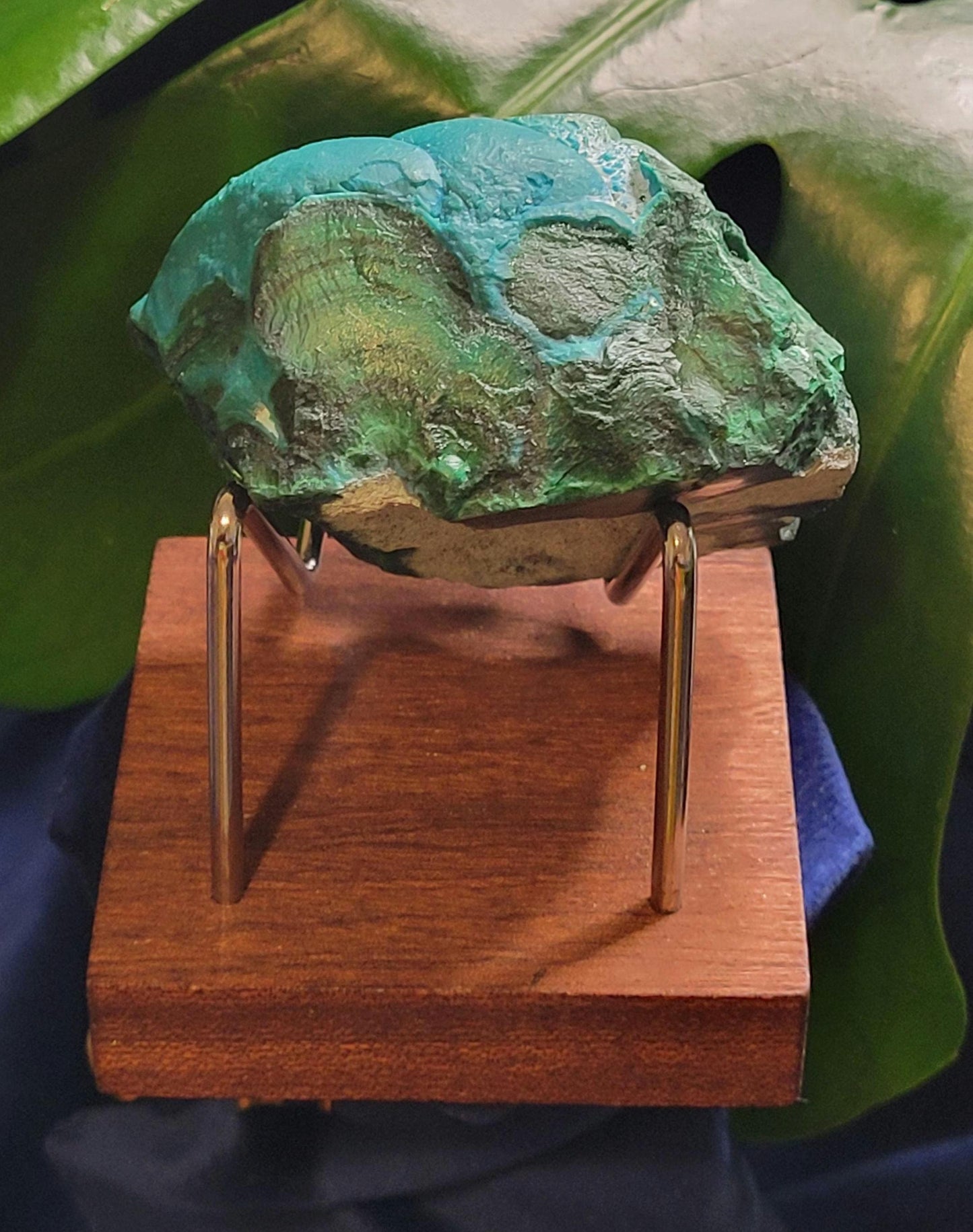 Malachite and Chrysocolla Specimen| Crystal Collector Piece|Birthday Christmas Gift Ideas|Strength and Abundance Energy|Green and Blue|291g