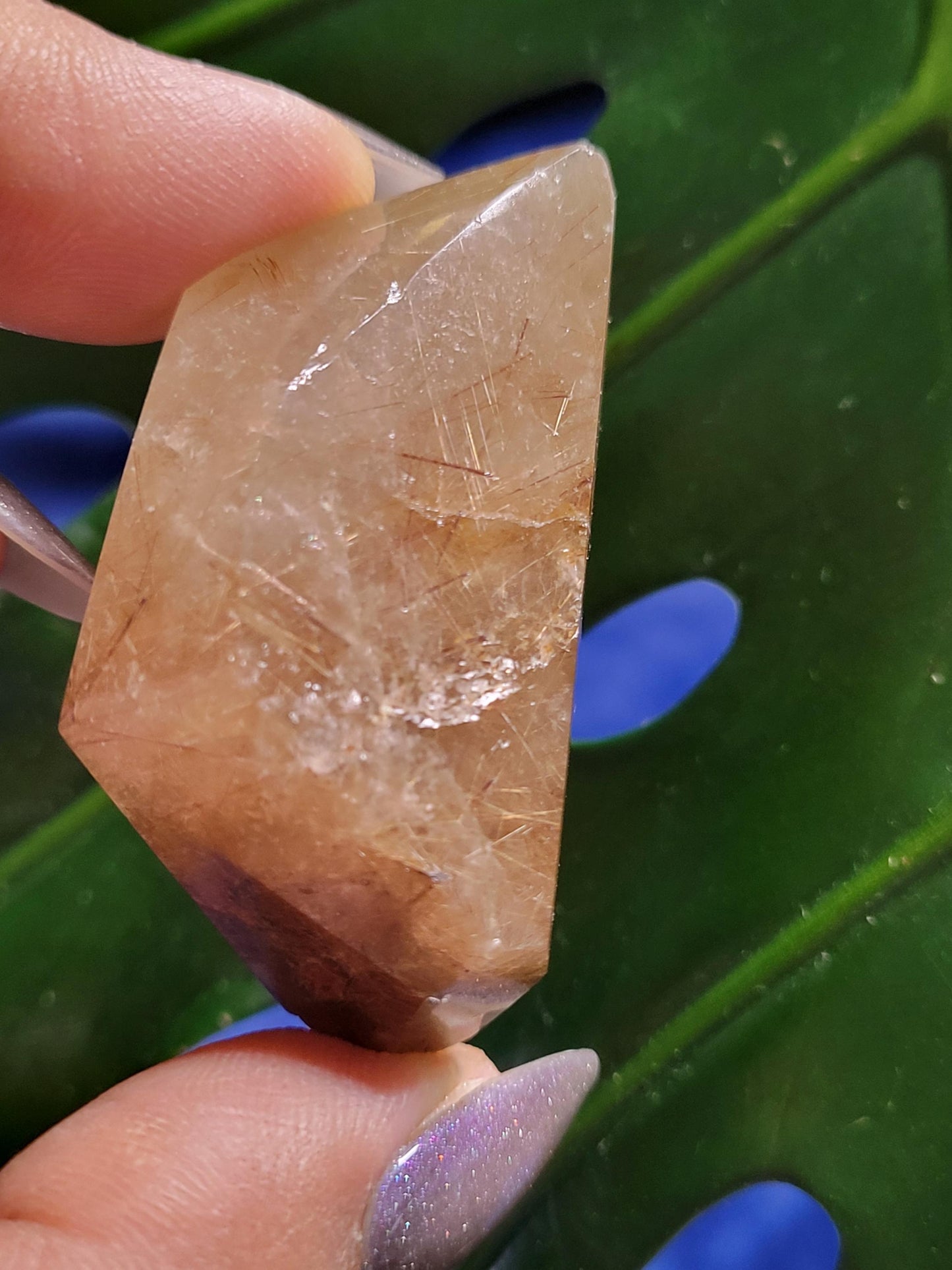 AAA Grade Stunning Rutilated Quartz Freeform Crystal from Brazil - Collectors Piece - Gold Rutile - Home Decor - Gift - 40 grams