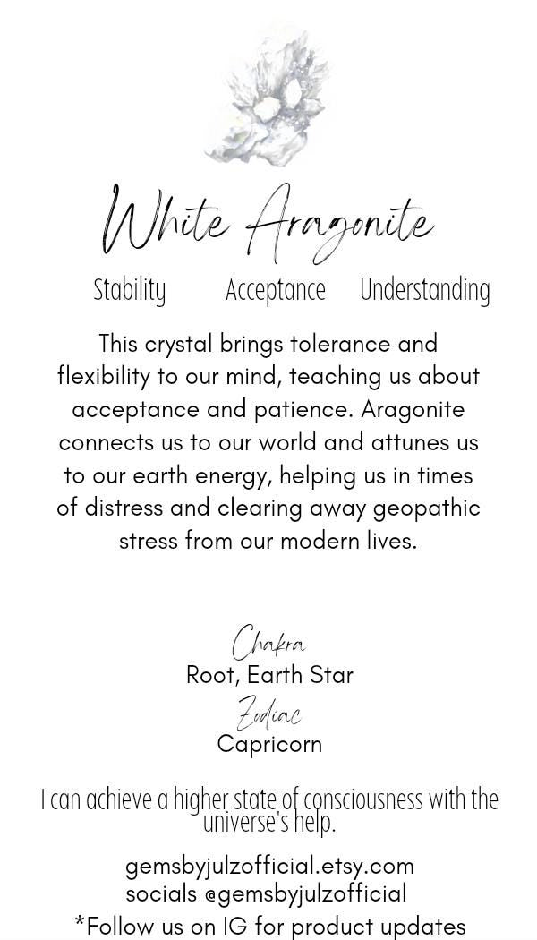 Beautiful White Aragonite, Cave Calcite Specimen from Mexico - Natural Gemstone Cluster - Home Decor - Gift - 294 grams