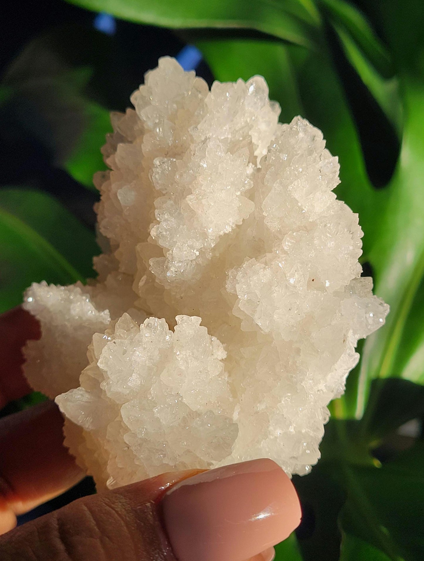Beautiful White Aragonite, Cave Calcite Specimen from Mexico - Natural Gemstone Cluster - Home Decor - Gift - 294 grams