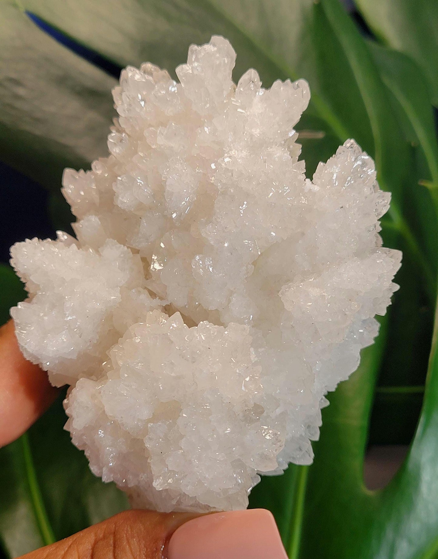 Beautiful White Aragonite, Cave Calcite Specimen from Mexico - Natural Gemstone Cluster - Home Decor - Gift - 294 grams