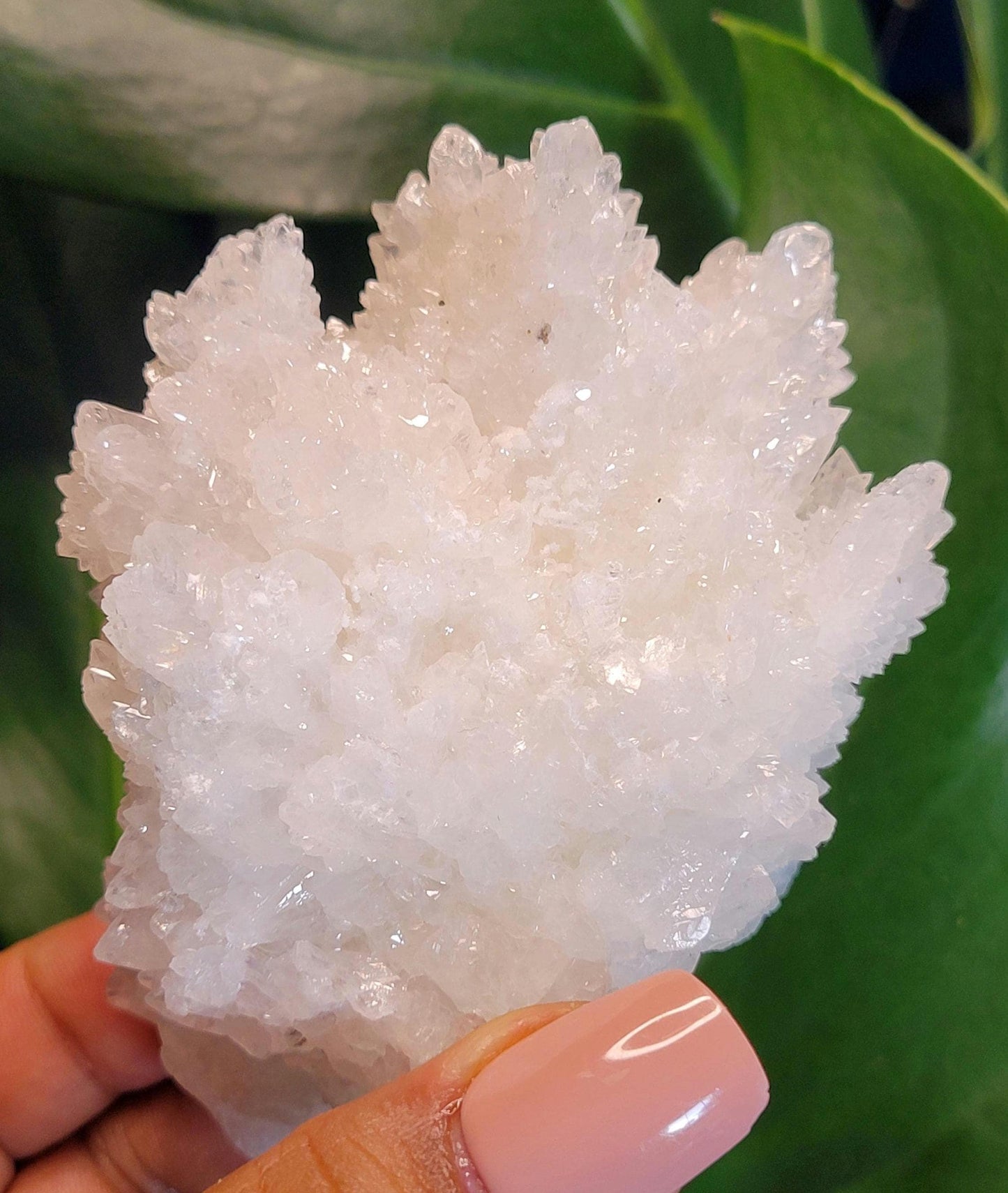 Beautiful White Aragonite, Cave Calcite Specimen from Mexico - Natural Gemstone Cluster - Home Decor - Gift - 294 grams