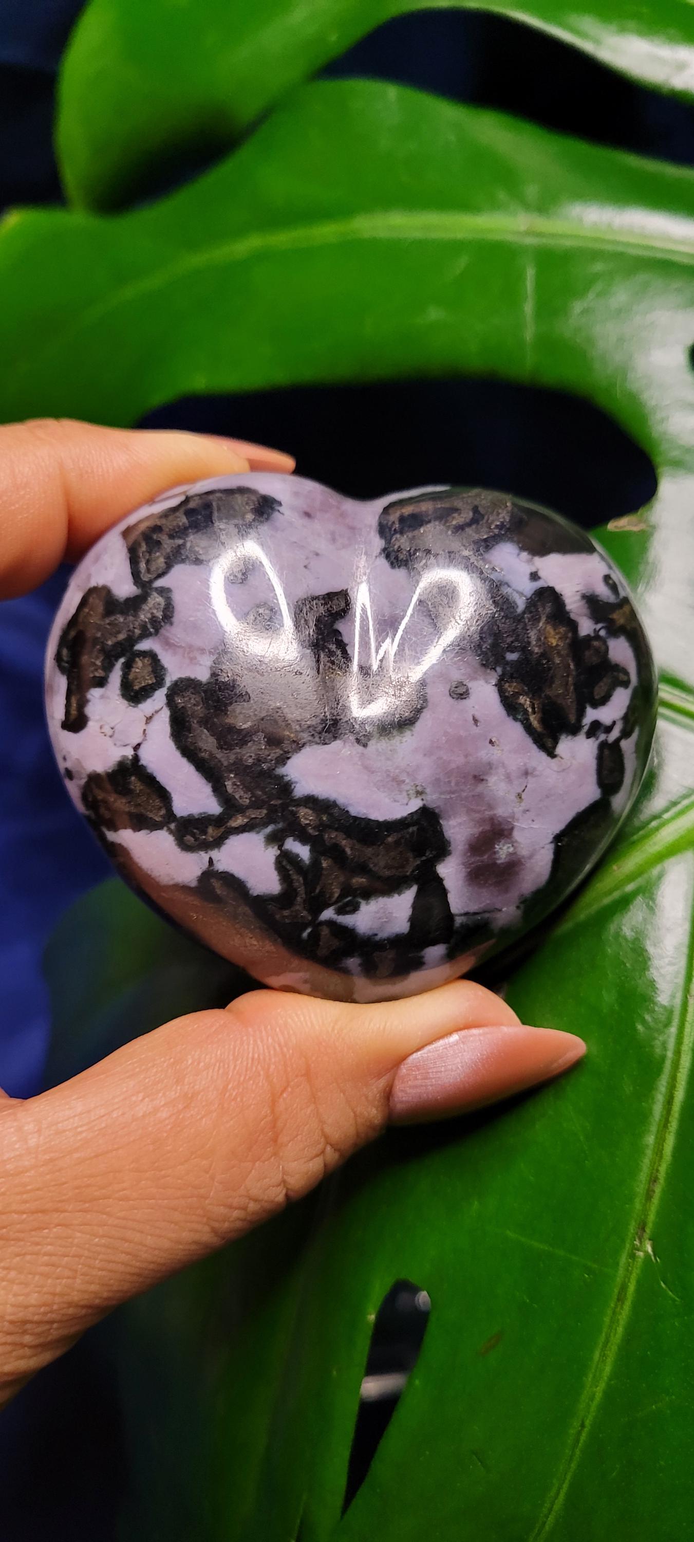 Beautiful Bundle of Merlinite|Indigo Gabbro|Heart and palm stone|Gift ideas for you|Purple and Gold Meditation|Third Eye Chakra|Grounding