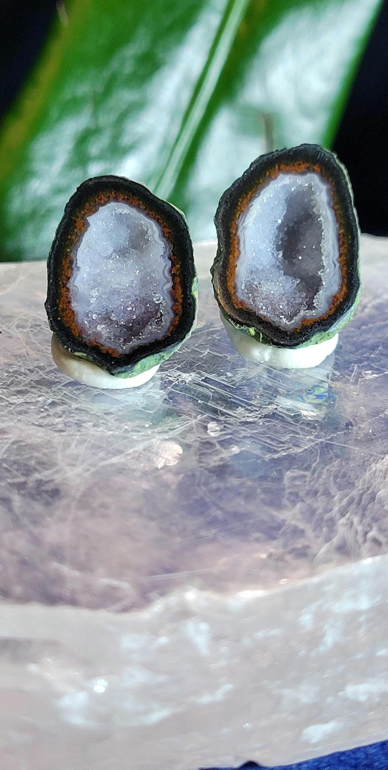 Stunning Mexican Mini Geodes with Quartz Druze | Crystal Collector | Jewelry Accessories | Home Decor | Birthday Christmas gift Ideas