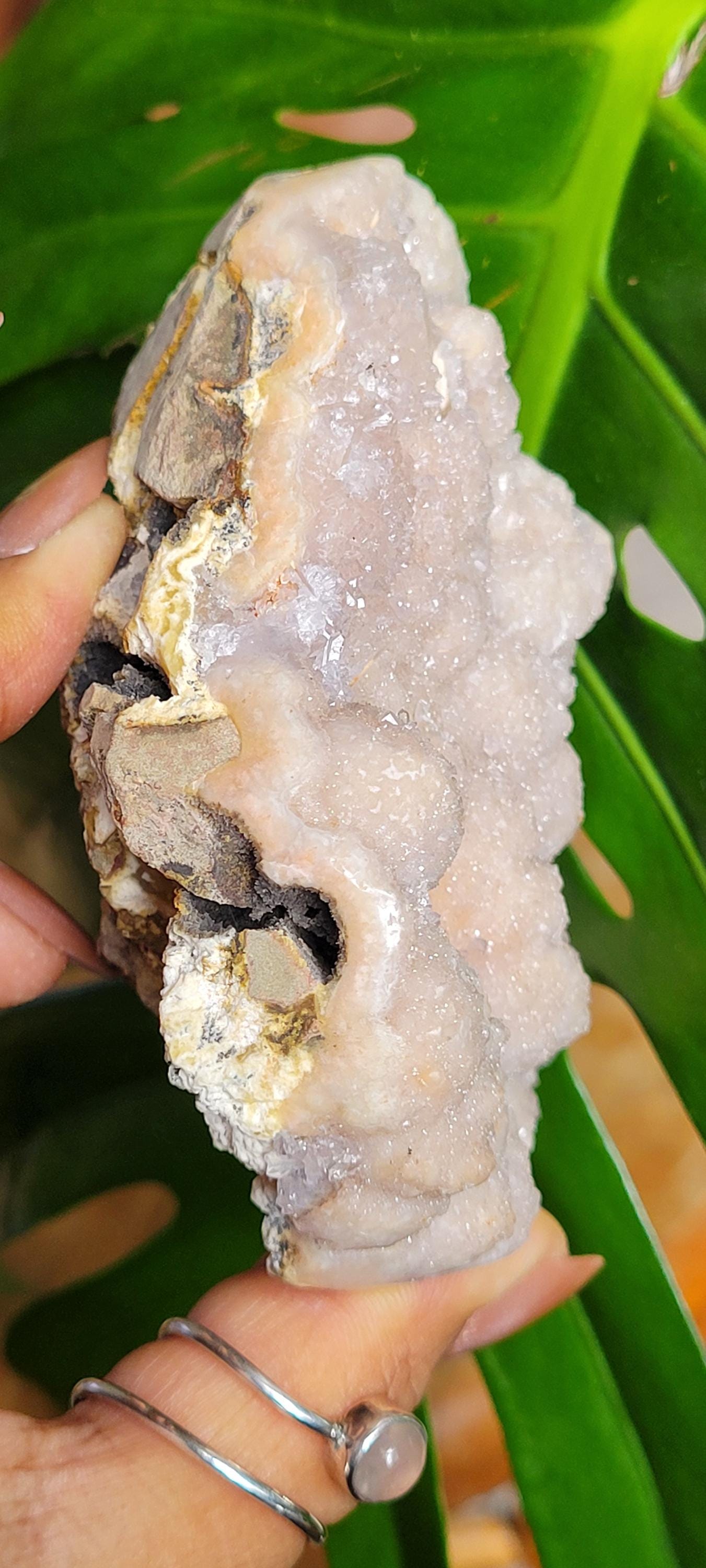 Gorgeous Pink Sugary Amethyst Flowers|Botryoidal Stalactite Cluster with sparkles| Crystal Collectors|Valentines Day Love Gift for you|303g
