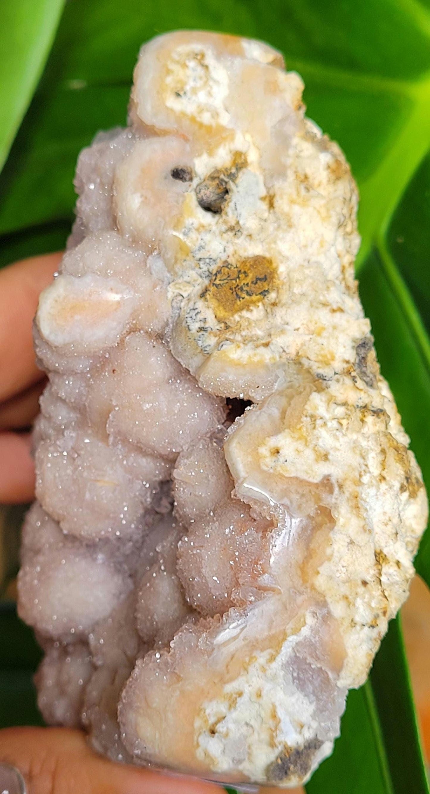 Gorgeous Pink Sugary Amethyst Flowers|Botryoidal Stalactite Cluster with sparkles| Crystal Collectors|Valentines Day Love Gift for you|303g